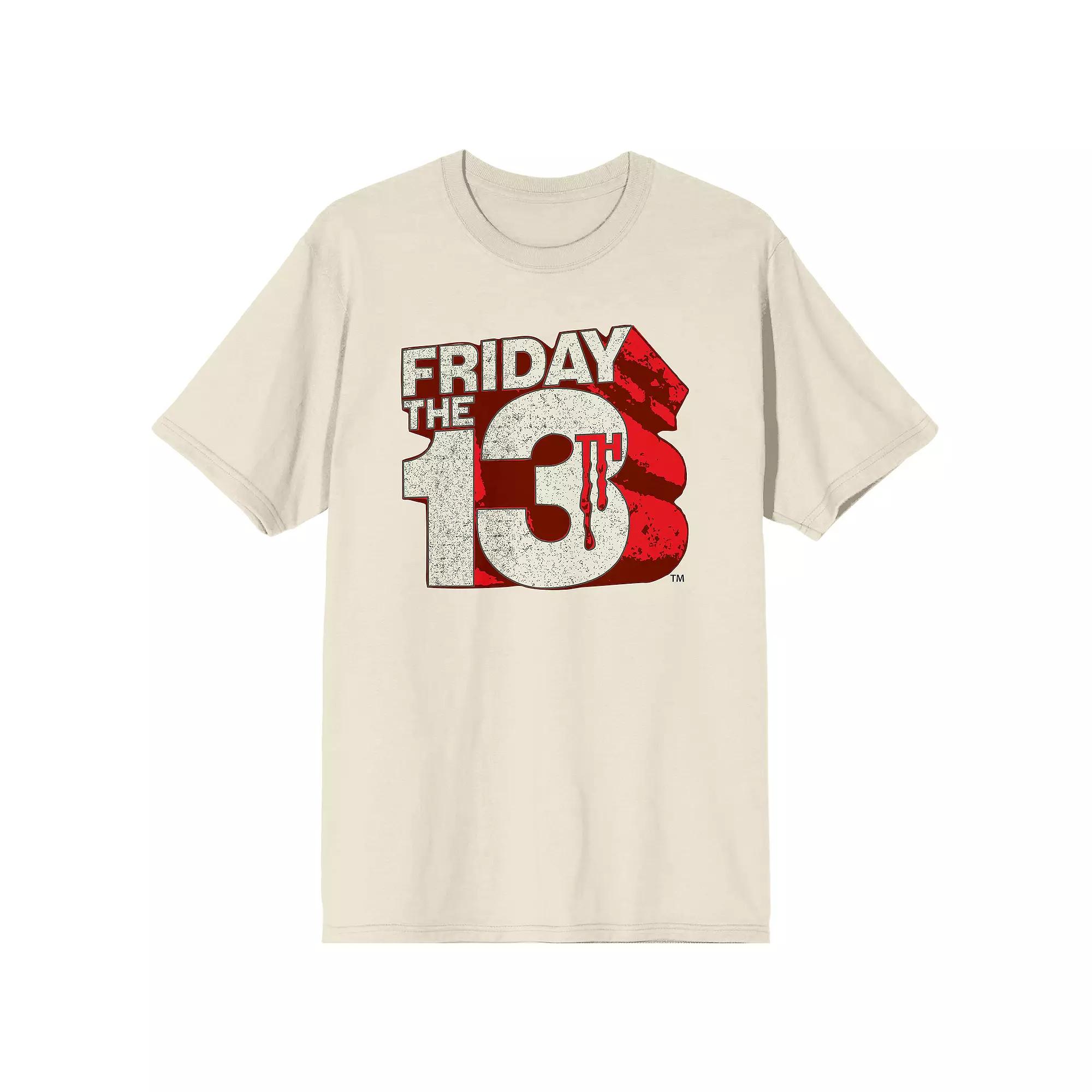 Mens Friday the 13th 3D Logo Tee Beige Product Image