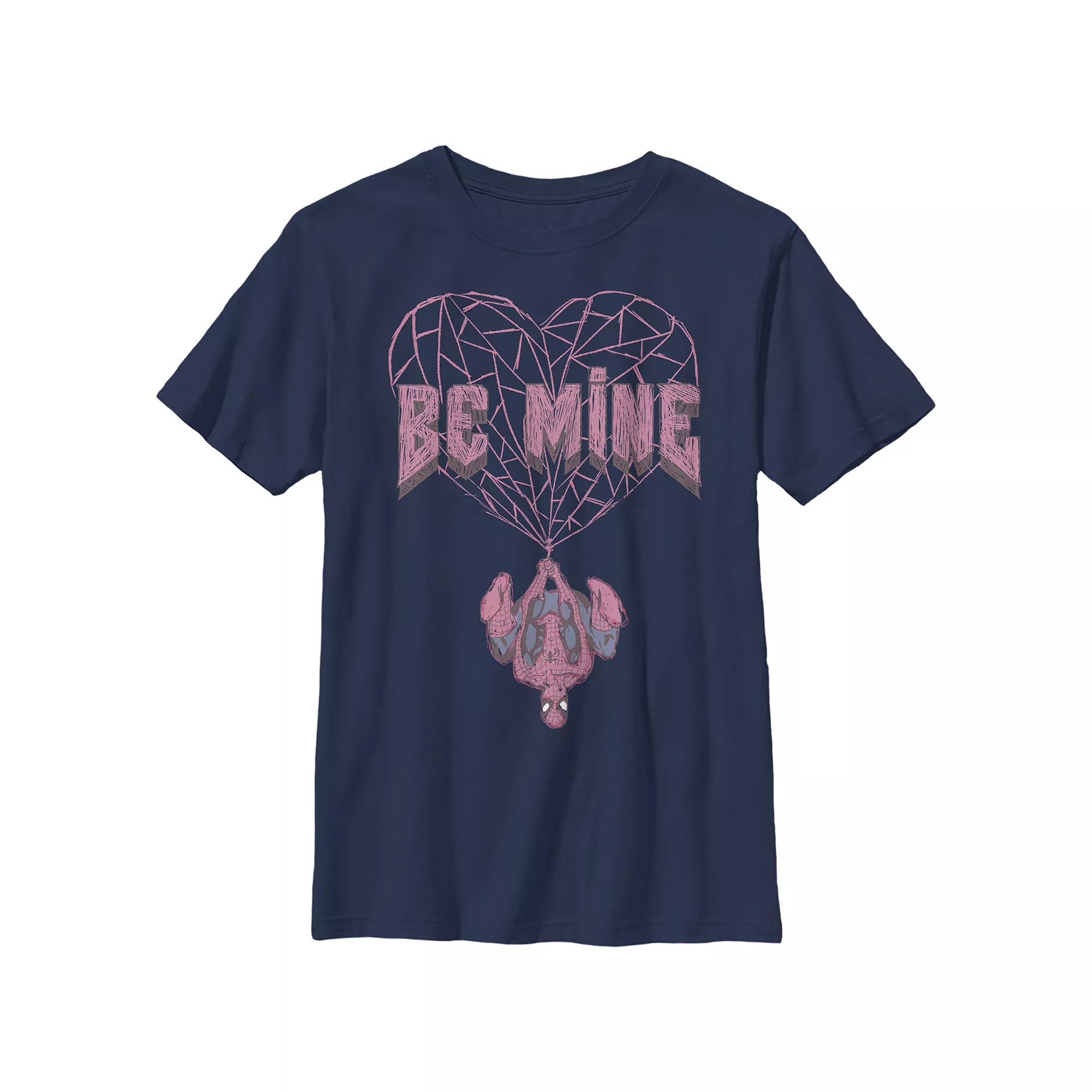 Boys 8-20 Husky Marvel Spider-Man Be Mine Graphic Tee, Boy's,  Product Image