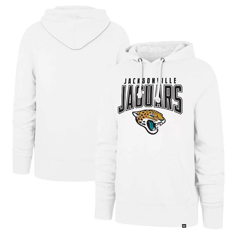 Men's '47 White Jacksonville Jaguars Elements Arch Headline Pullover Hoodie,  Product Image