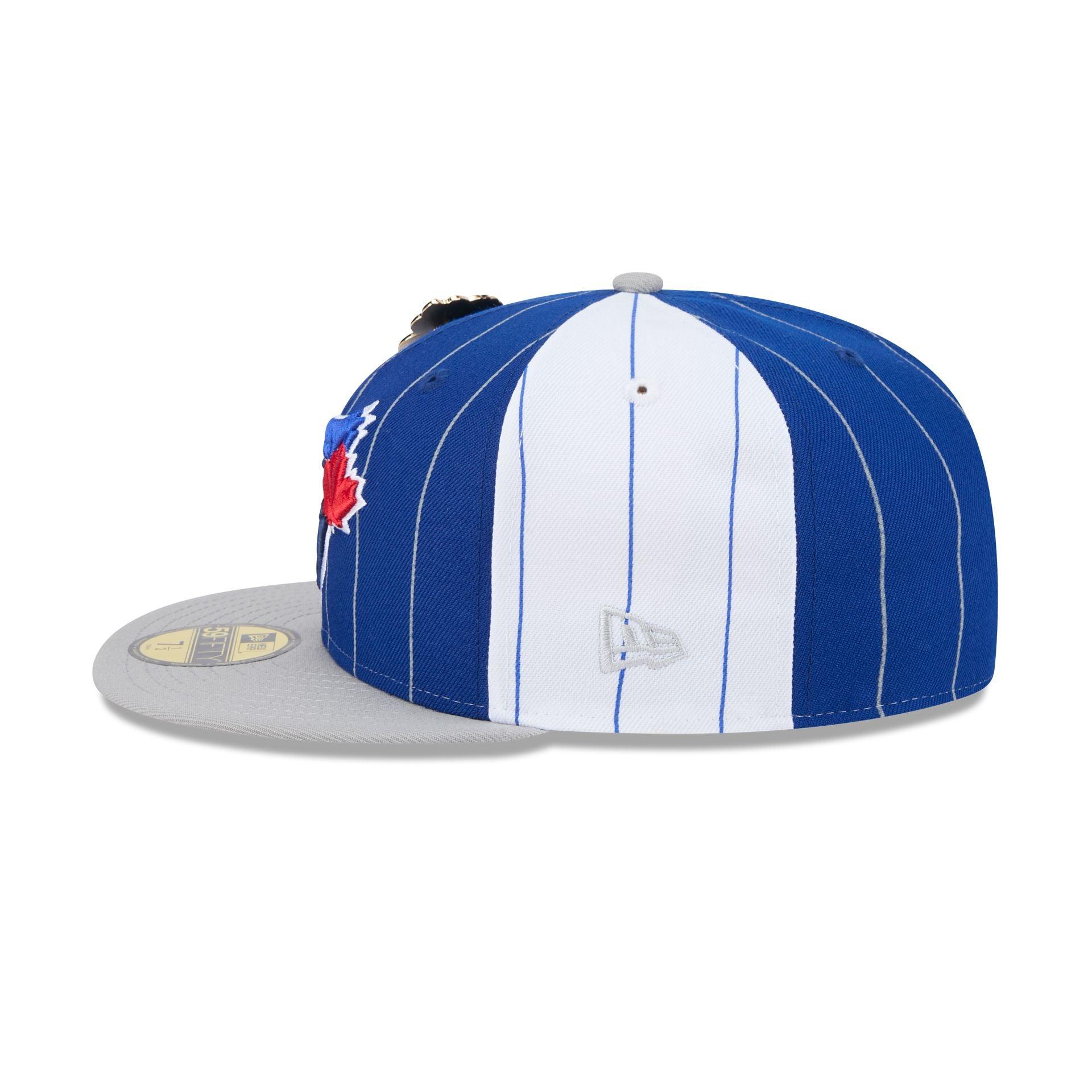 Toronto Blue Jays Pinstripe League Pin 59FIFTY Fitted Hat Male Product Image