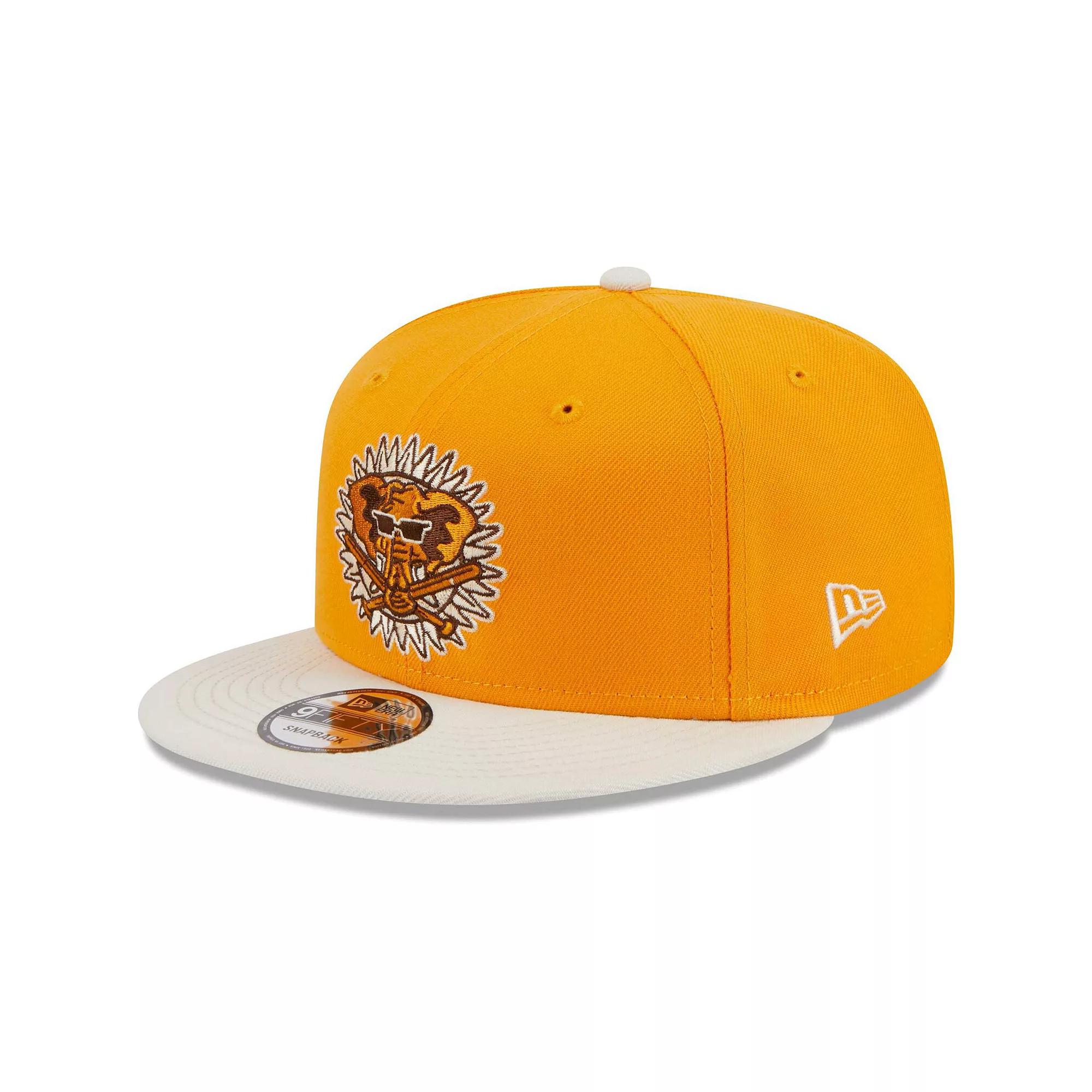 Men's New Era Gold Oakland Athletics Tiramisu 9FIFTY Snapback Hat Product Image