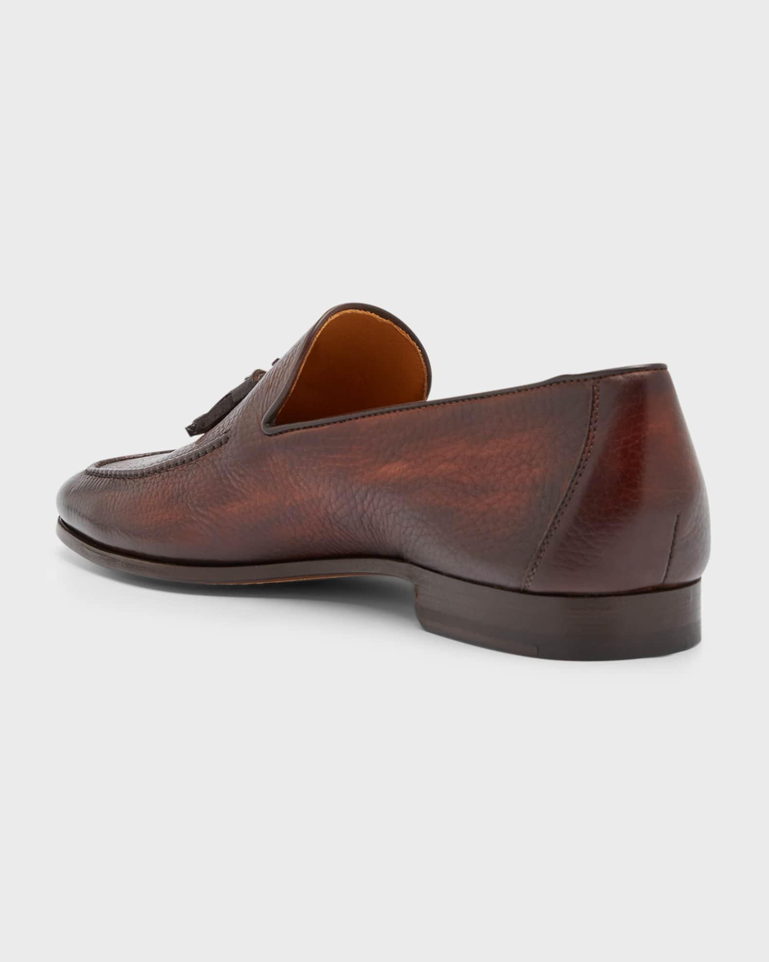 Men's Seneca Grained Leather Tassel Loafers Product Image
