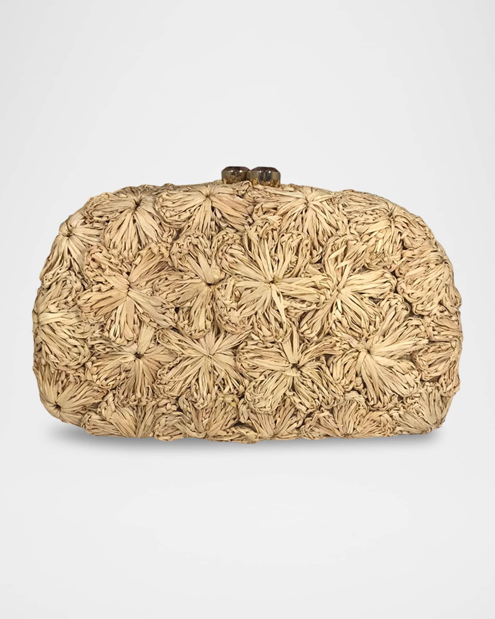 Mia Flowers Straw Shoulder Bag Product Image