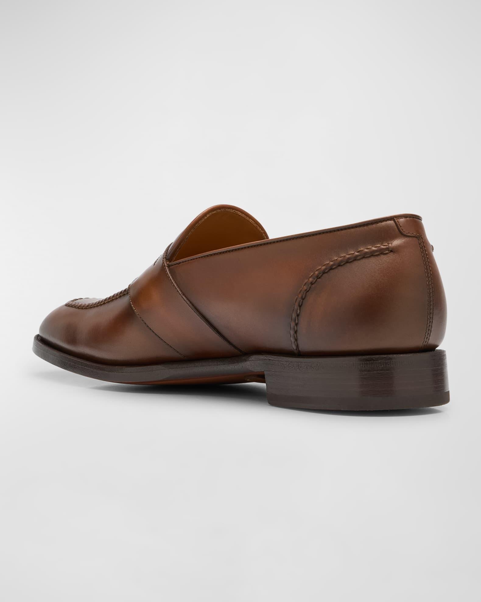 Men's Canada Gancini Leather Penny Loafers Product Image