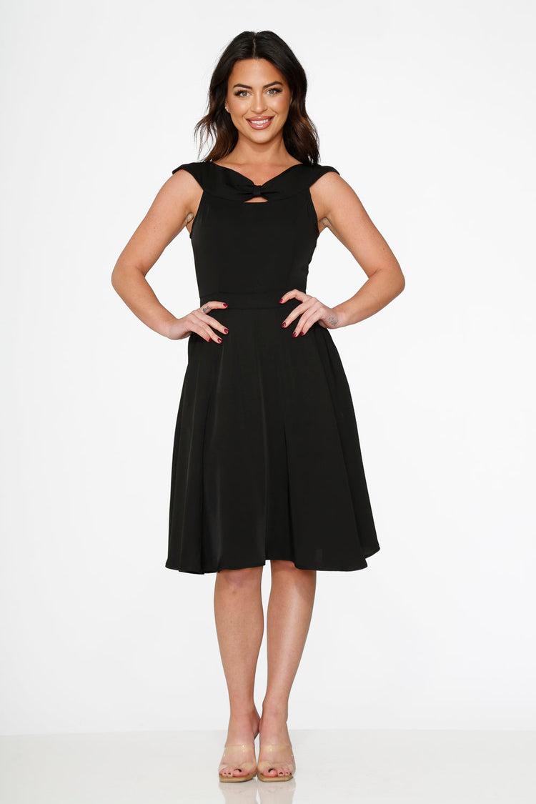 Black Occasional Swing Dress Product Image