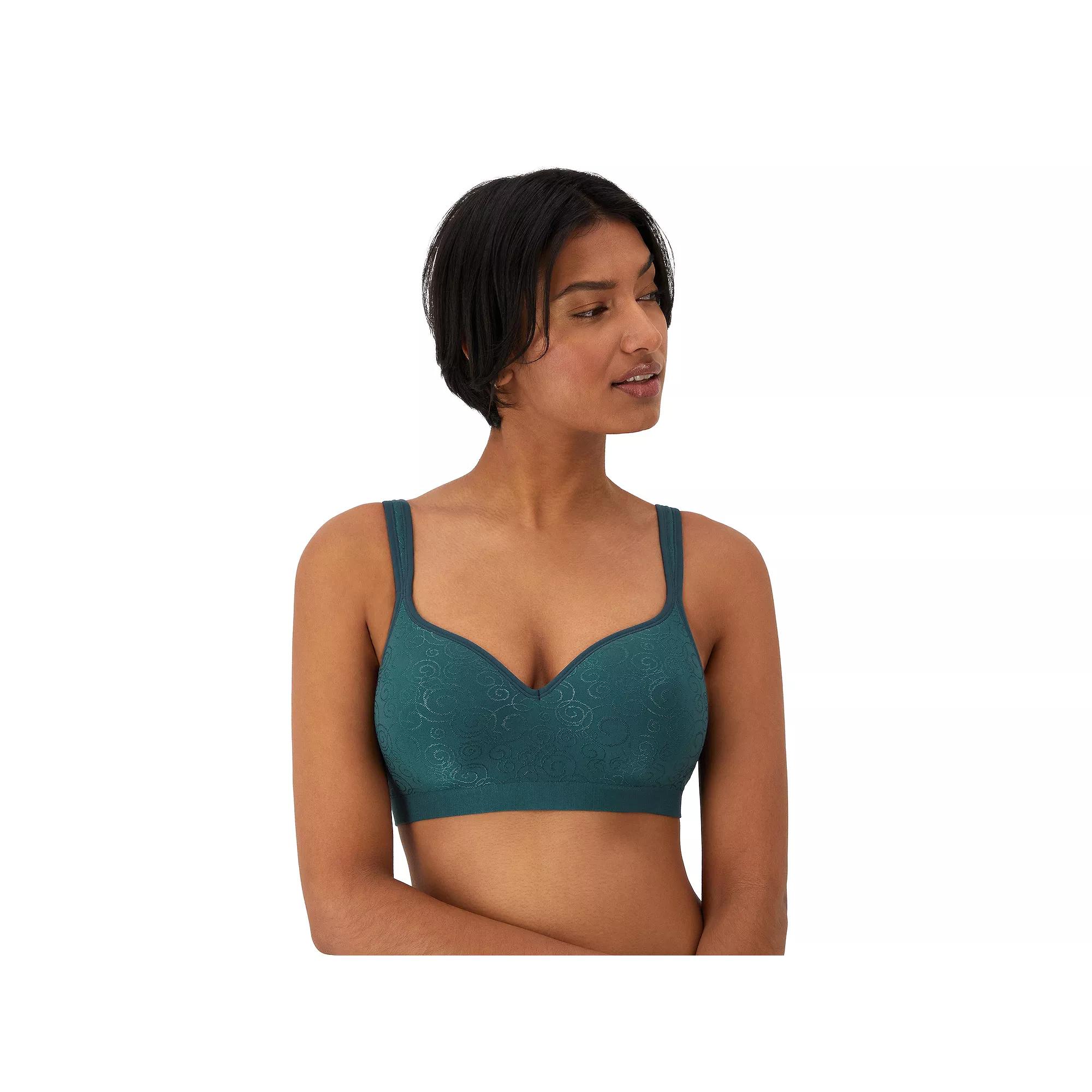 Bali Comfort Revolution Wireless Bra DF3463, Adult Unisex, Size: 40 B, Juniper Blue Swirl Product Image