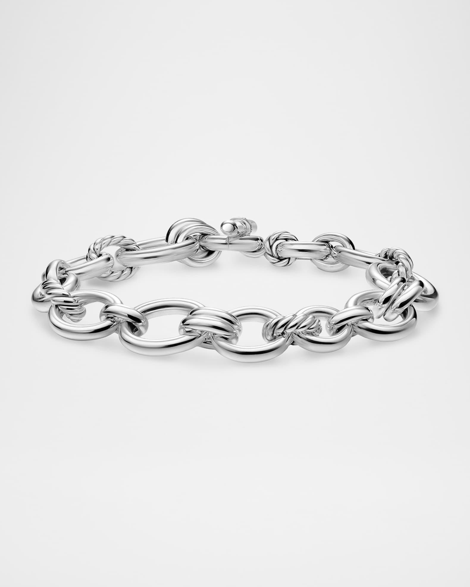 Mercer Chain Bracelet with Diamonds in Silver Product Image