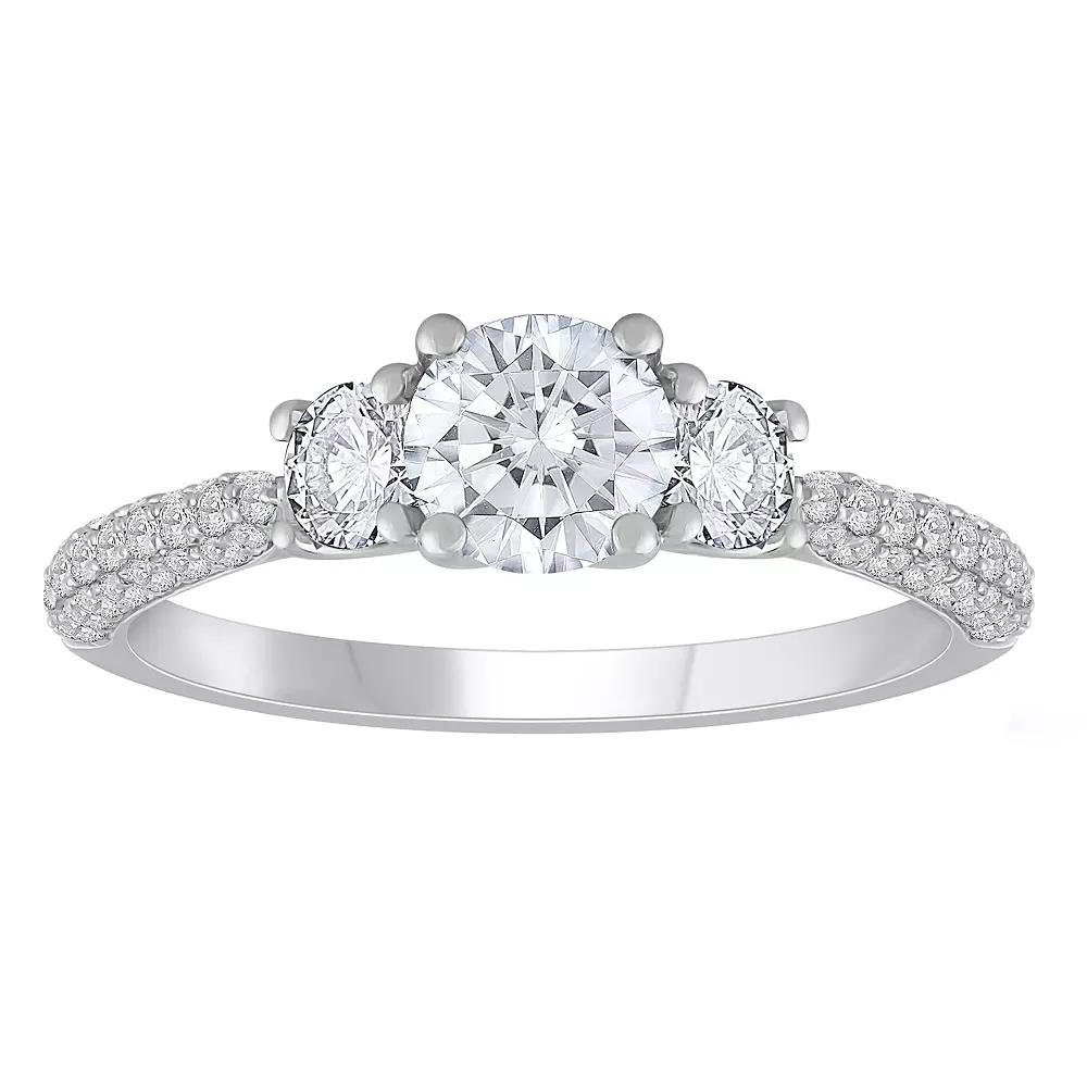 Galaxie Solaire 14k White Gold 1 1/2 Carat T.W. Lab-Grown Diamond Ring, Women's,  Product Image