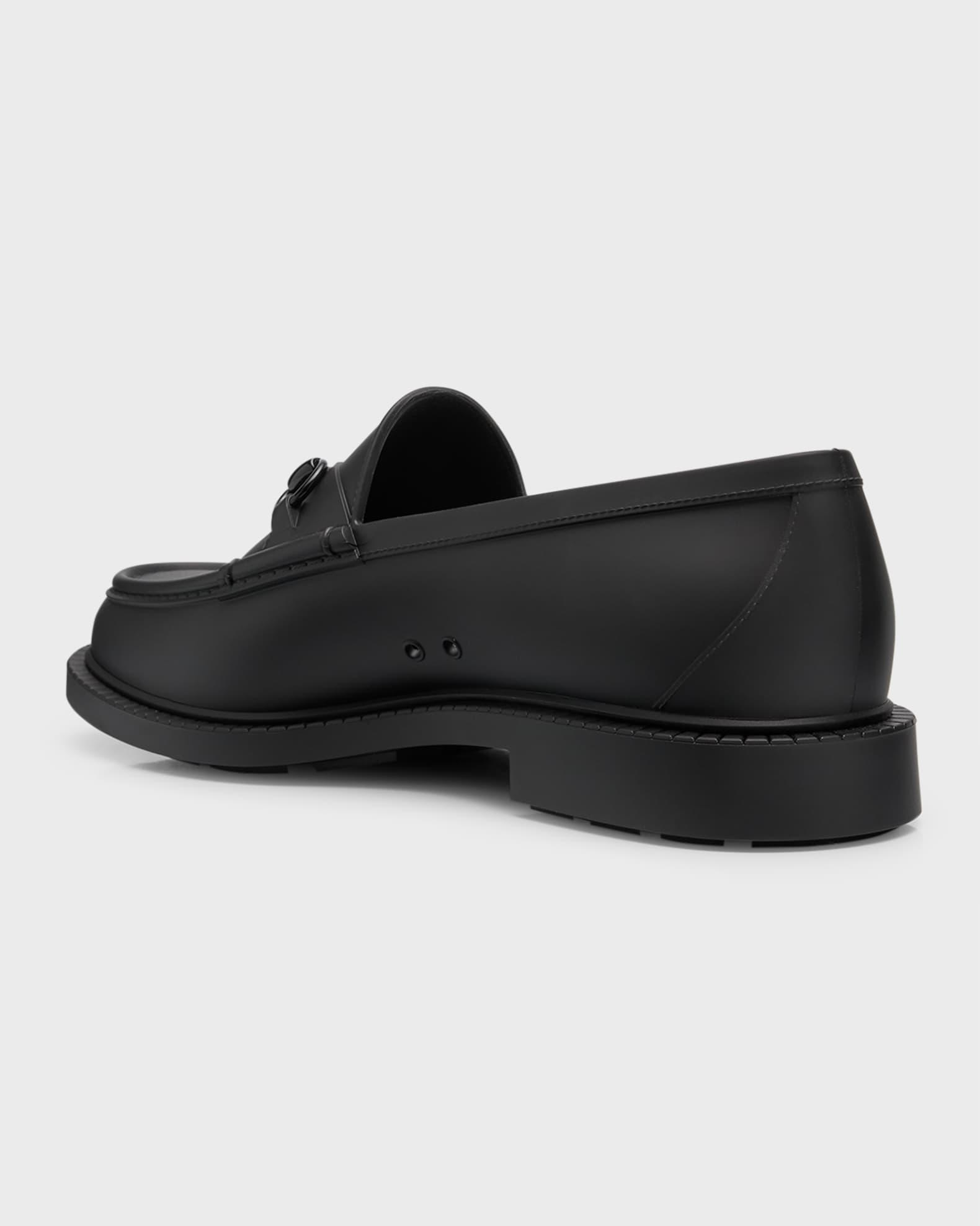 Men's New Dark Rubber Bit Loafers Product Image