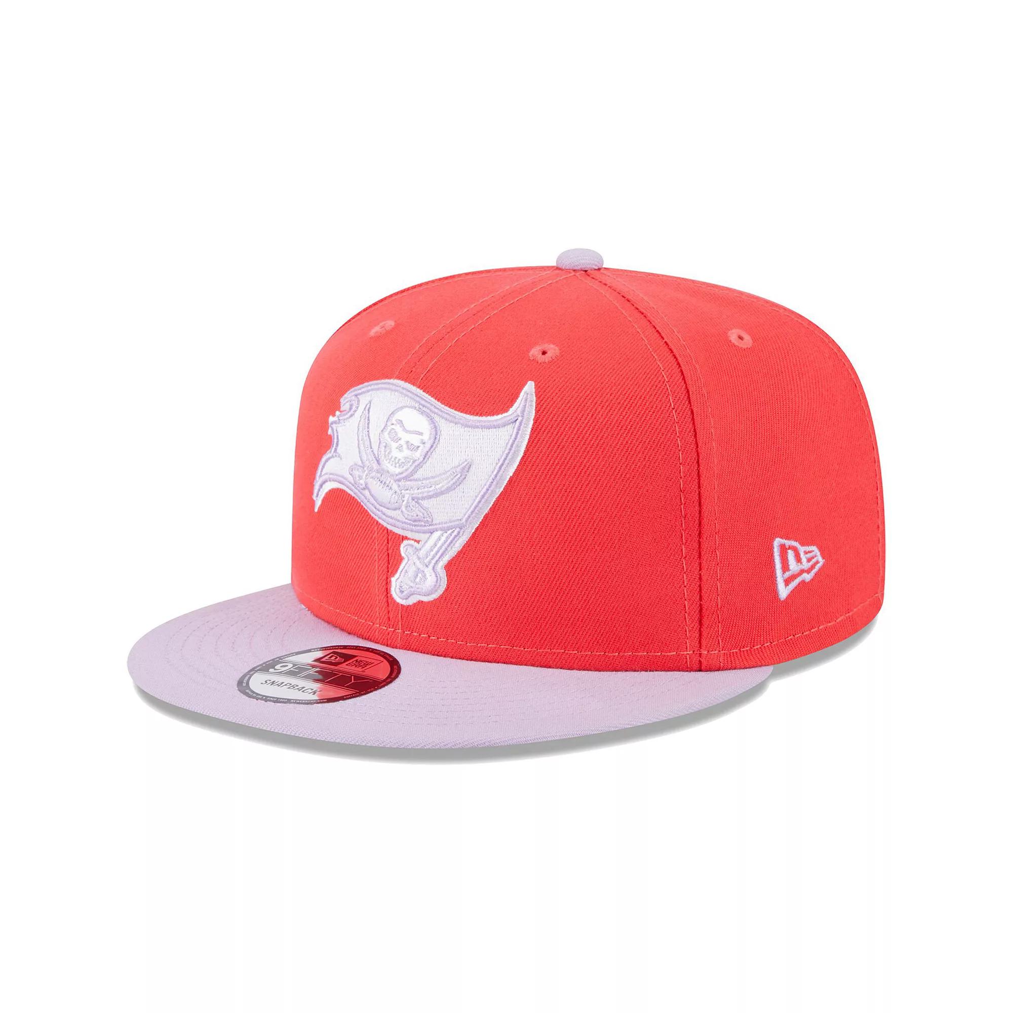 Men's New Era Red/Lavender Tampa Bay Buccaneers Two-Tone Color Pack 9FIFTY Snapback Hat Product Image