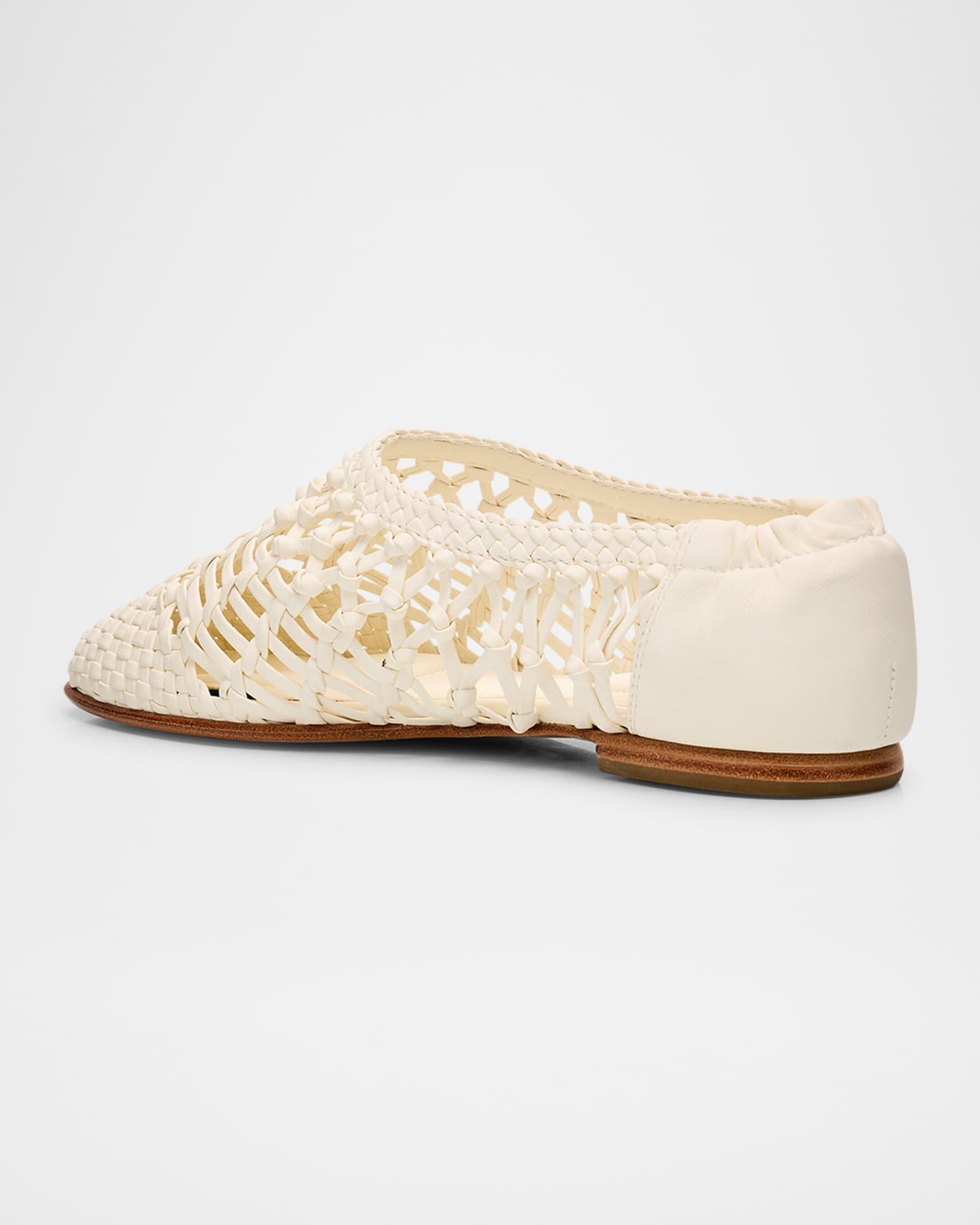 Eden Woven Leather Ballerina Flats Product Image