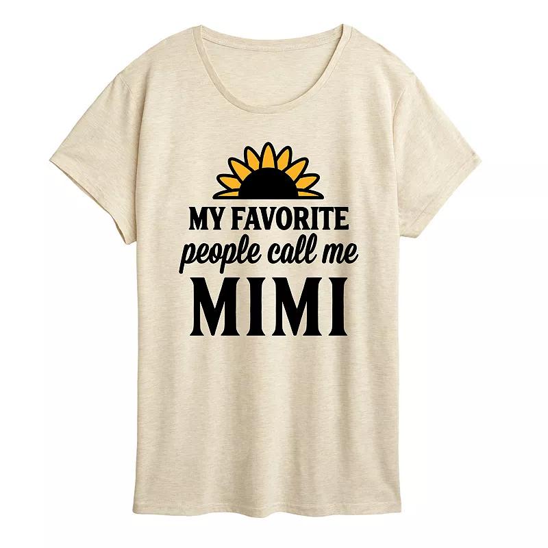 Women's Favorite People Call Me Mimi Graphic Tee,  Product Image