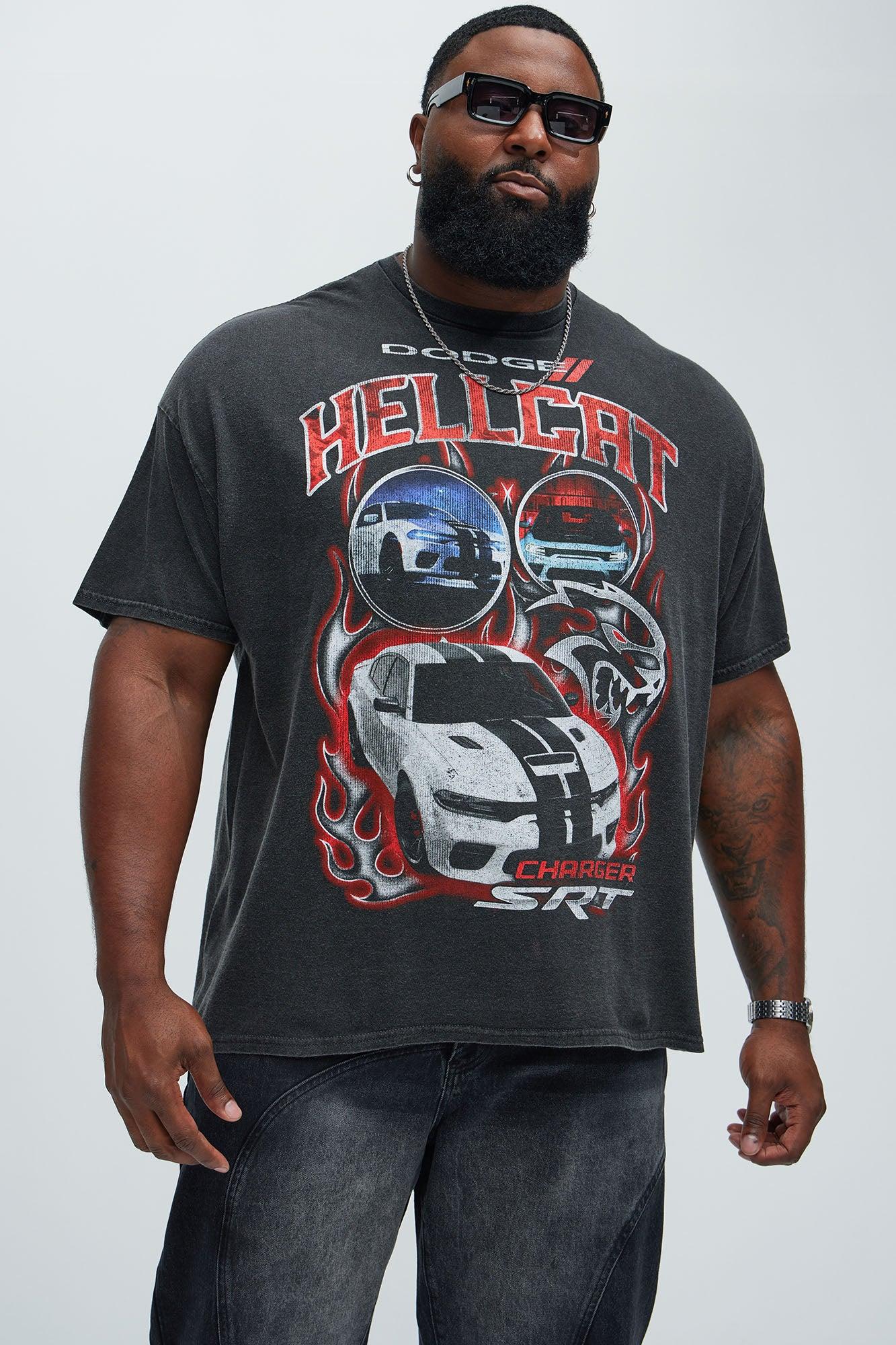 Dodge Hellcat Charger Short Sleeve Tee - Black Product Image