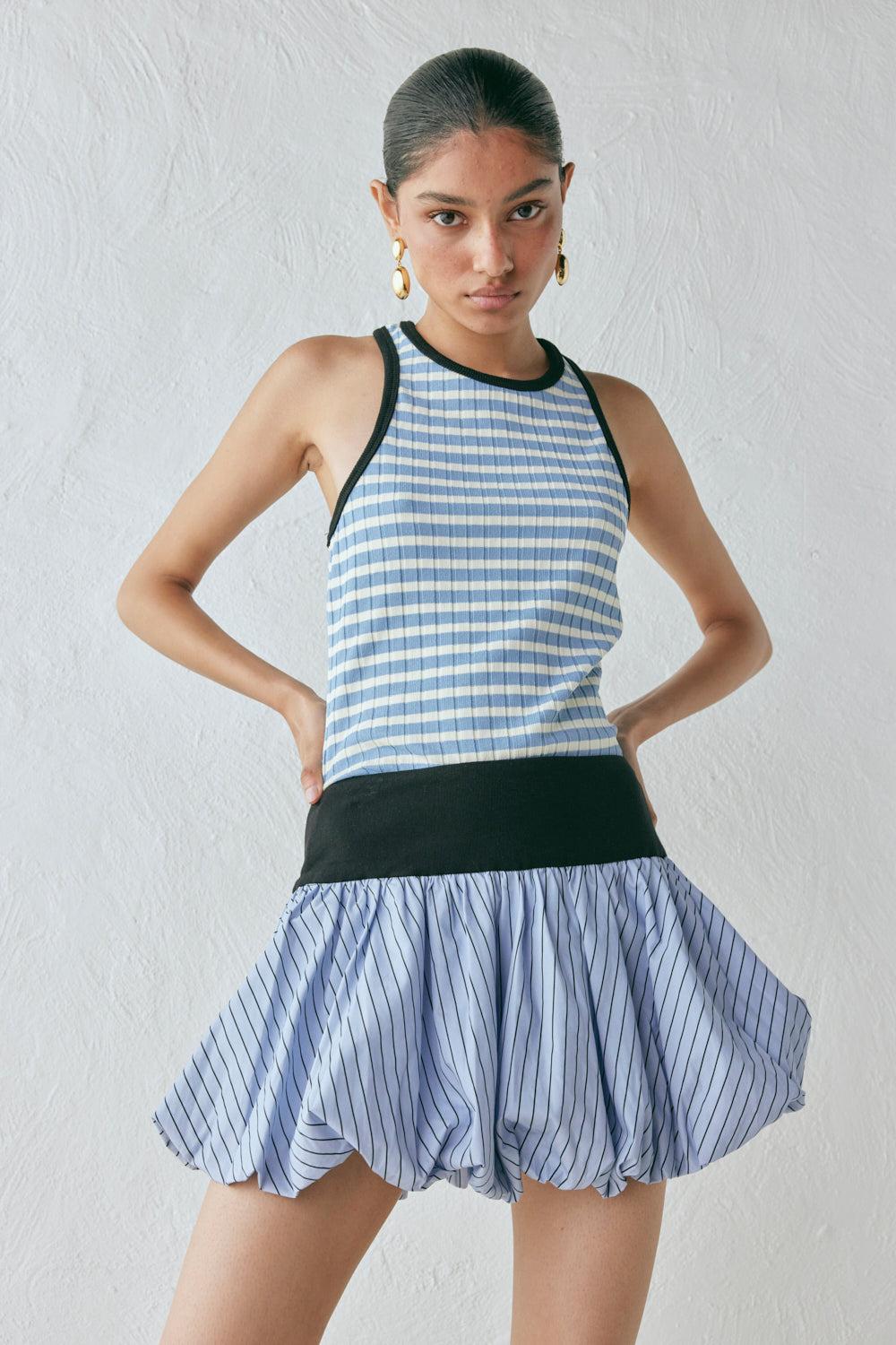 Remy Skort Blue Stripe Product Image
