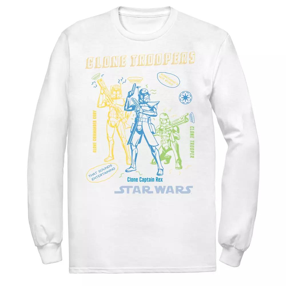 Men's Star Wars: Clone Wars Clone Troopers Doodles Tee,  Product Image