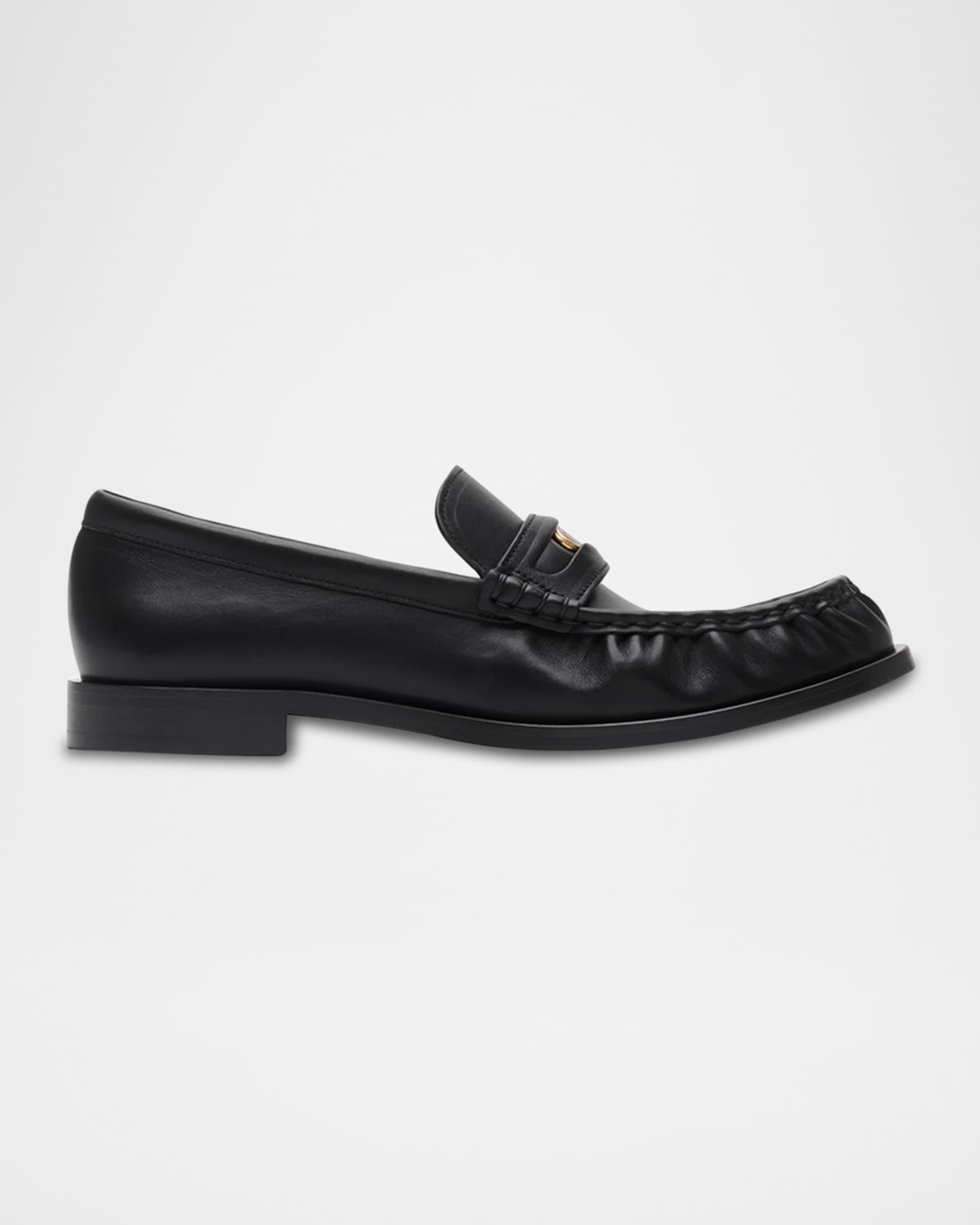Cadet Grained Calf Leather Penny Loafers Product Image