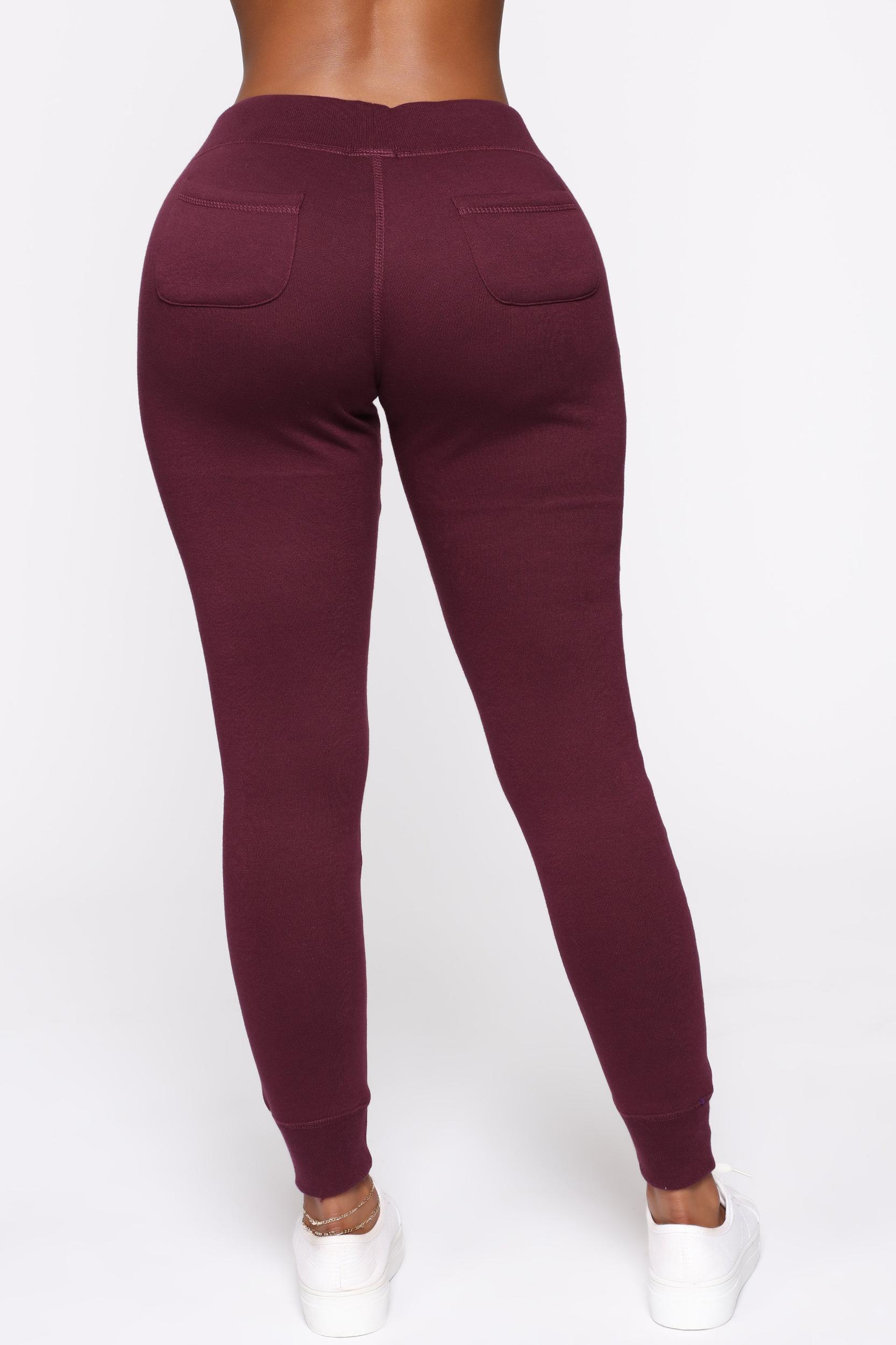 Relaxed Vibe Joggers - Plum Product Image