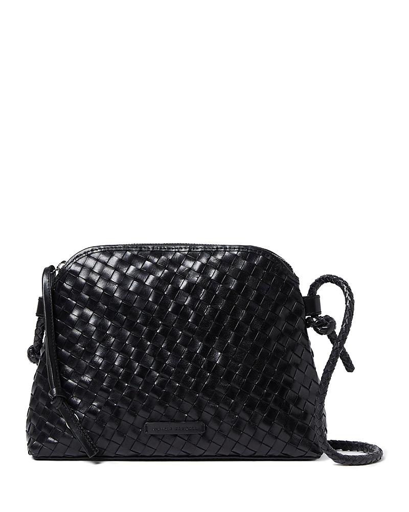 Womens Mallory Woven Leather Crossbody Bag Product Image