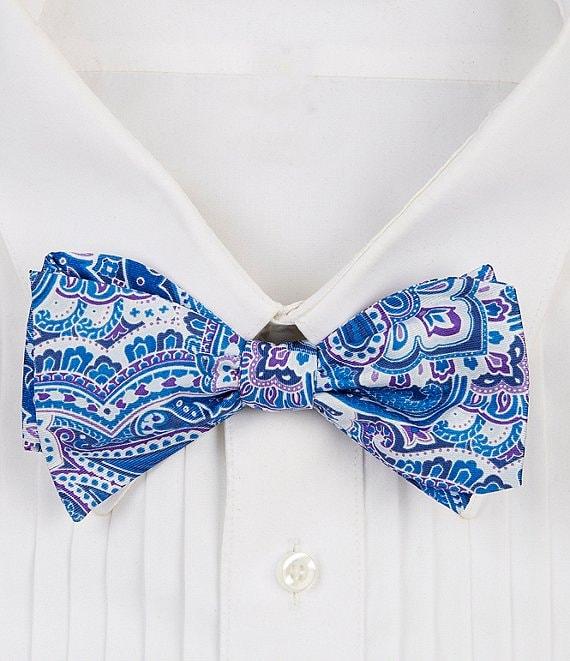 Cremieux Paisley Print Silk Bow Tie Product Image