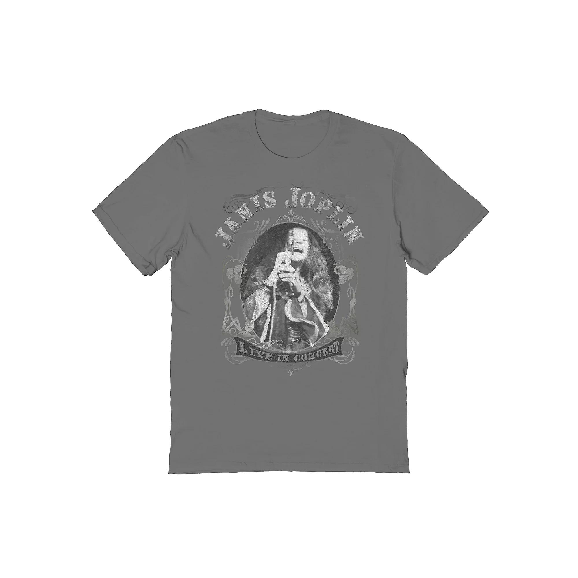 Men's Janis Live Graphic Tee, Size: XL, Grey Product Image