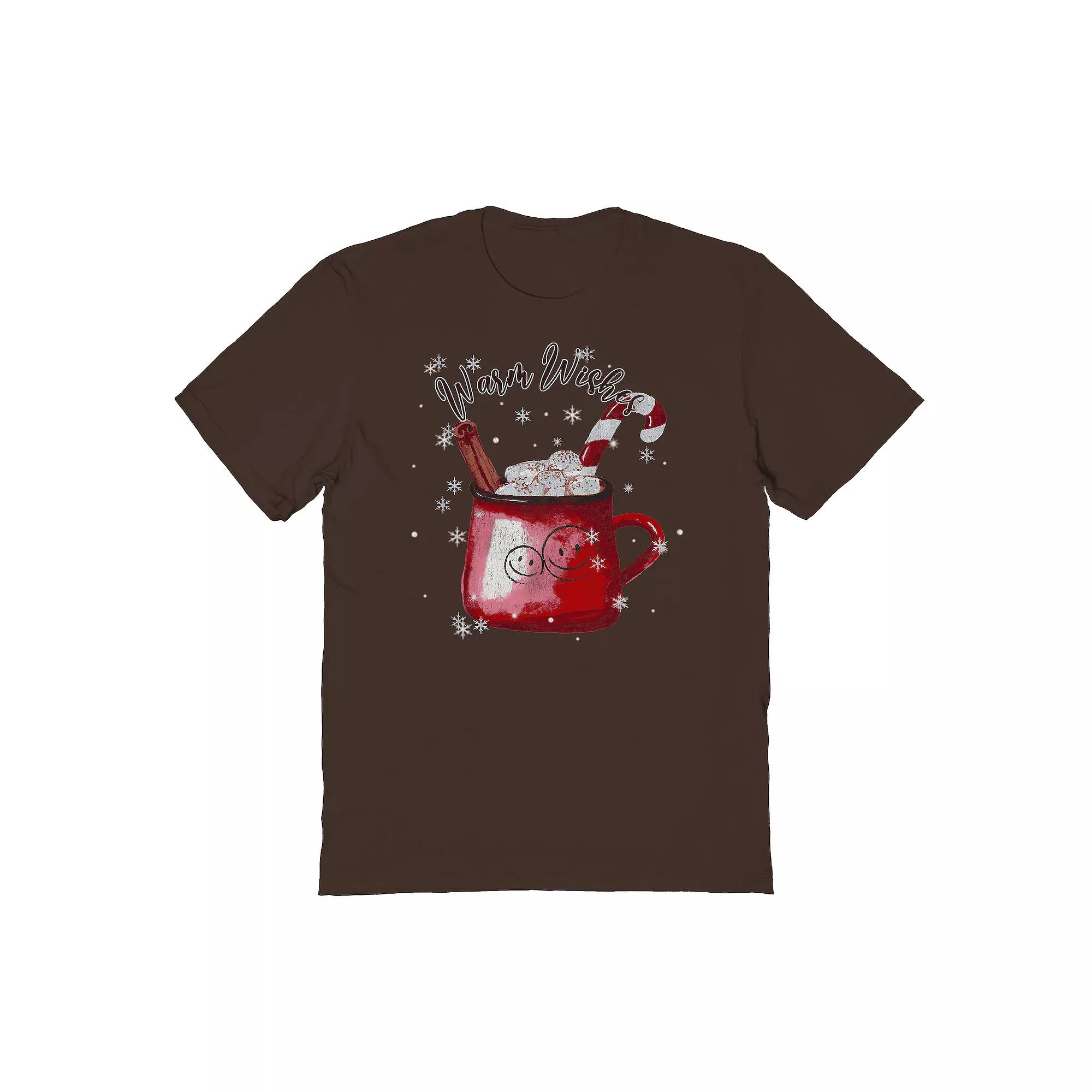 Men's Warm Wishes Graphic Tee, Women's, Size: Large, Dark Brown Product Image