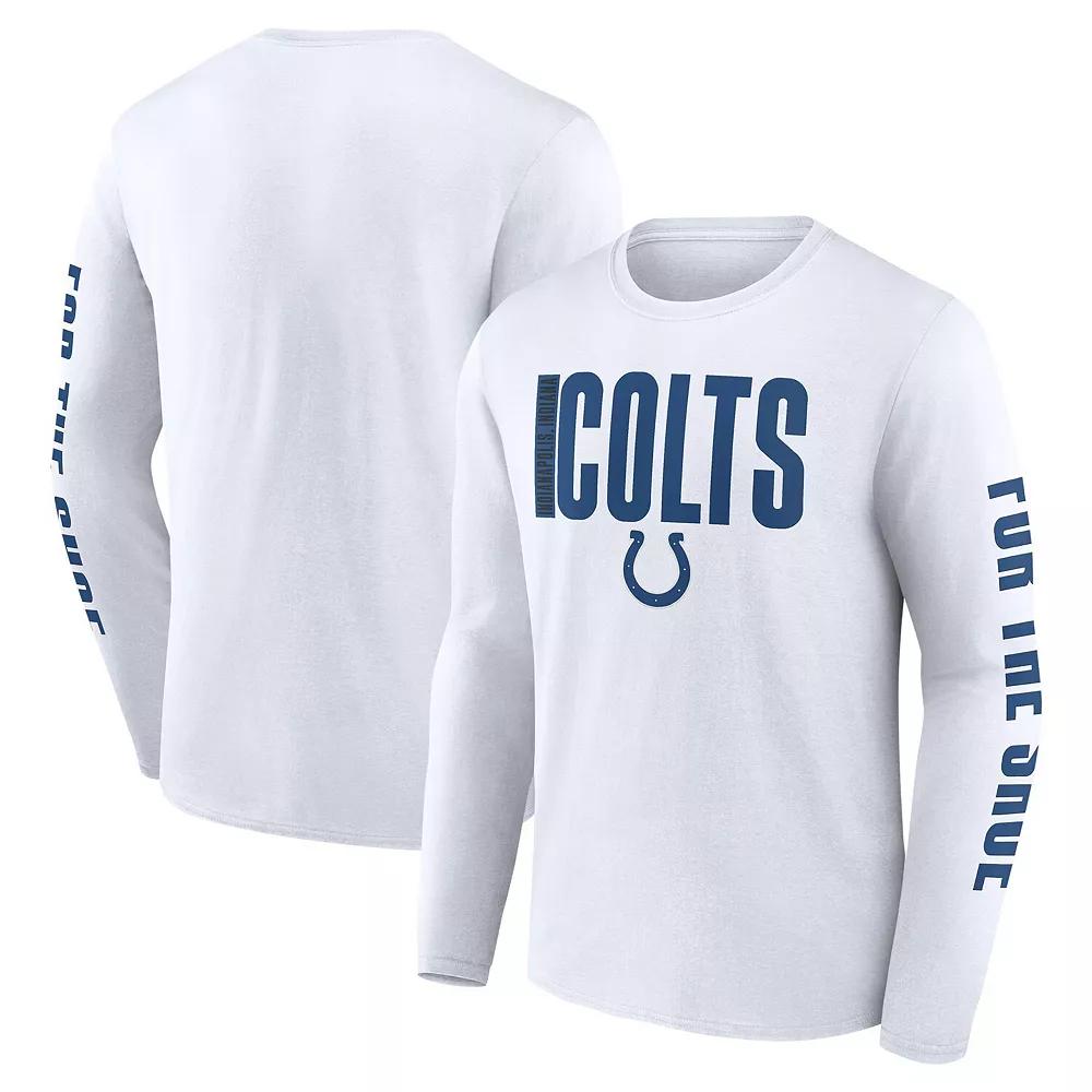 Men's Fanatics White Indianapolis Colts Vision Long Sleeve T-Shirt, Size: 3XL Product Image
