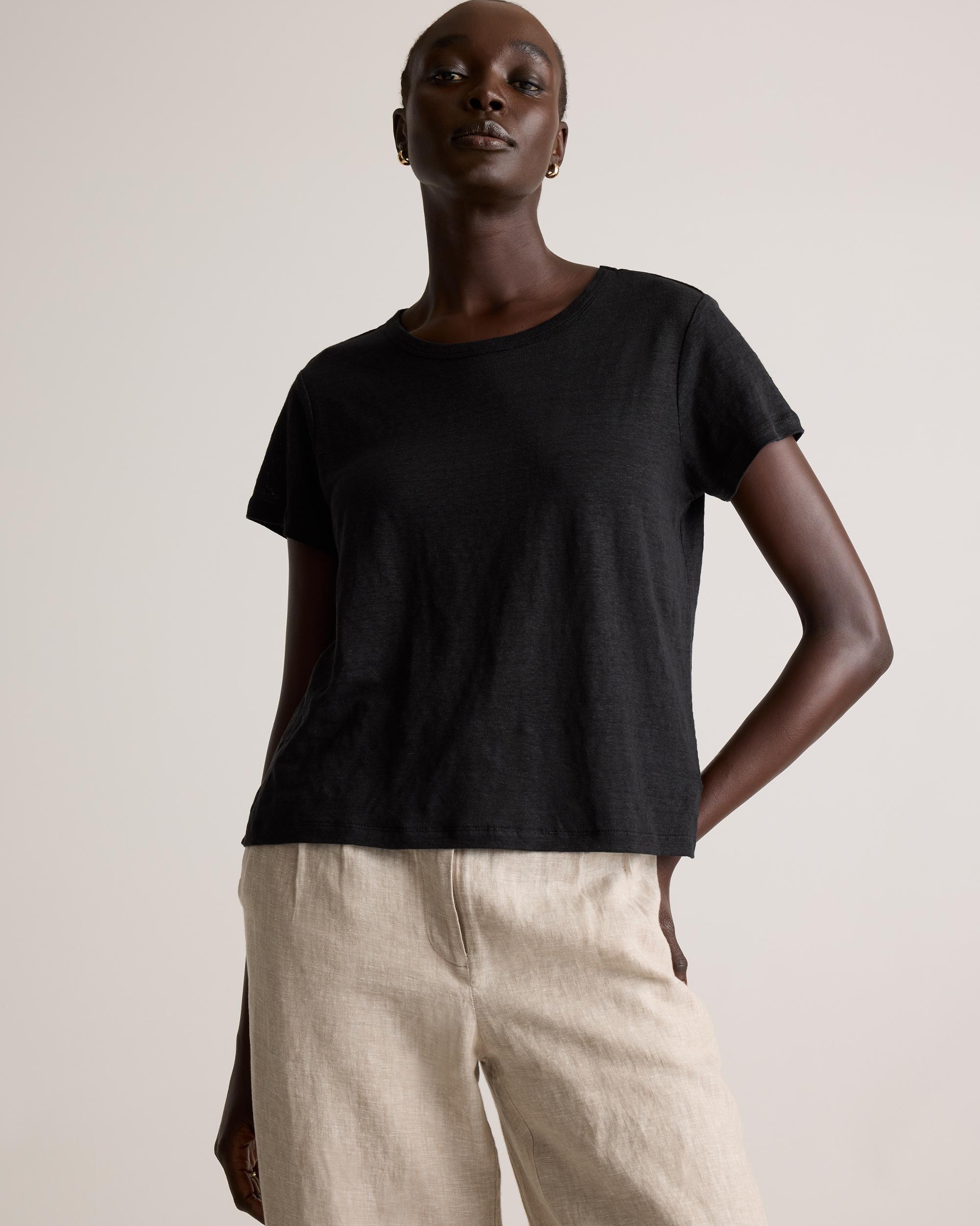 Quince | Women's 100% European Linen Jersey T-Shirt Size XS Product Image