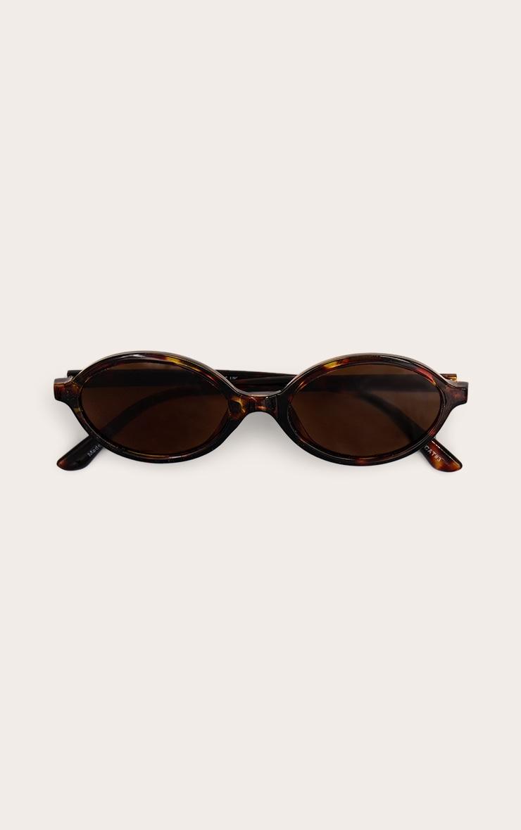 Tortoiseshell Round Lens Sunglasses Product Image
