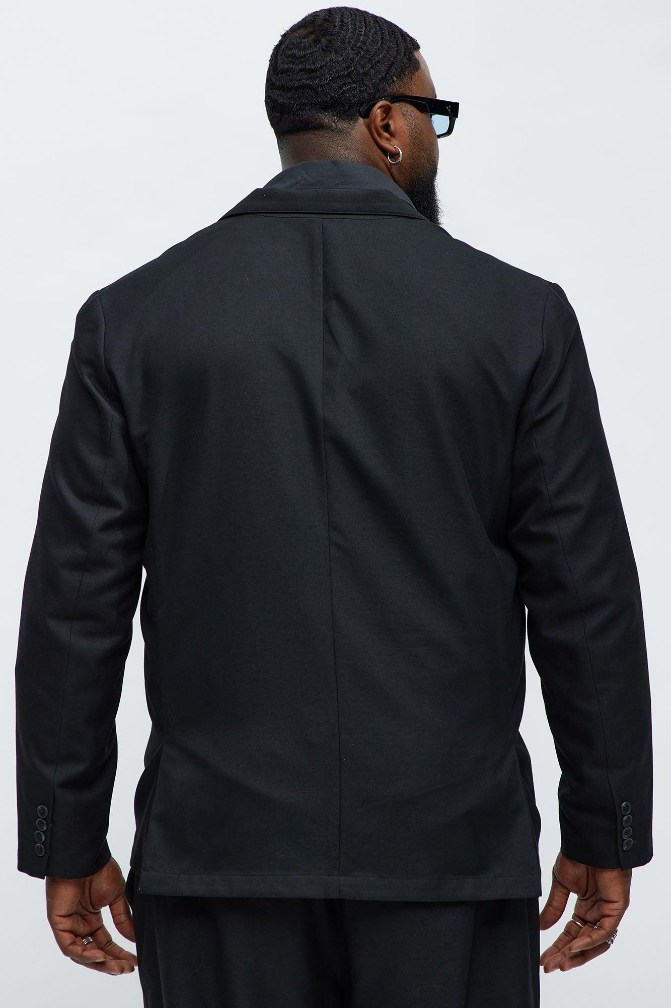 Slim Modern Lightweight Everyday Jacket - Black Product Image