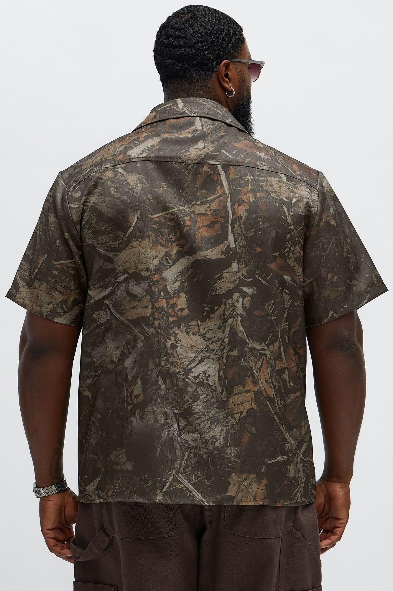 Pabst Blue Ribbon Button Up Shirt - Camouflage Male Product Image