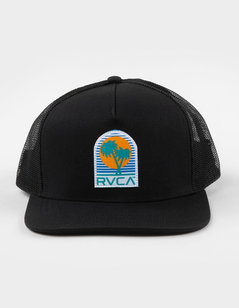 RVCA Puerto Nuevo Curved Trucker Hat - BLACK Product Image