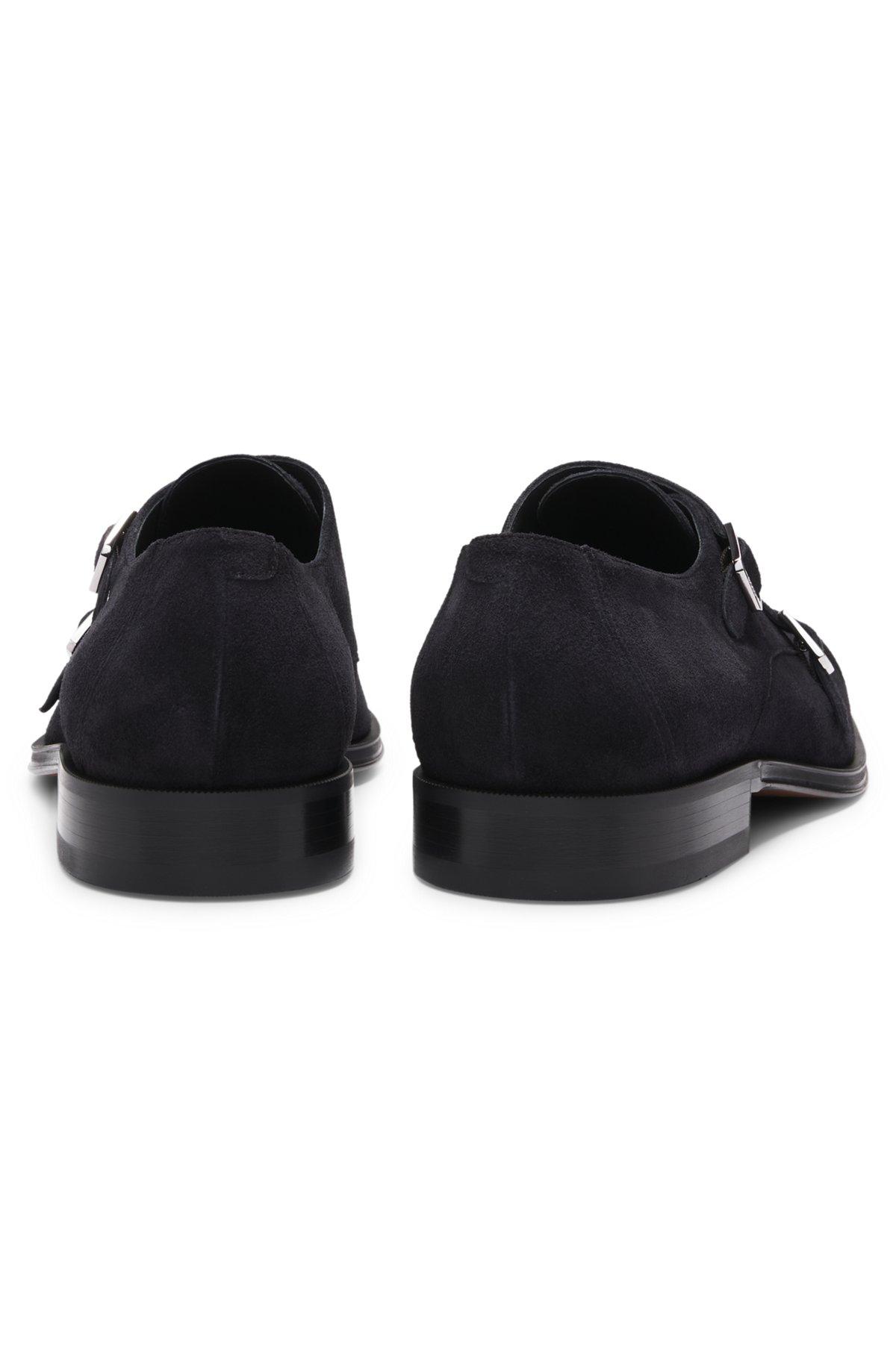 Double monk shoes in suede Product Image