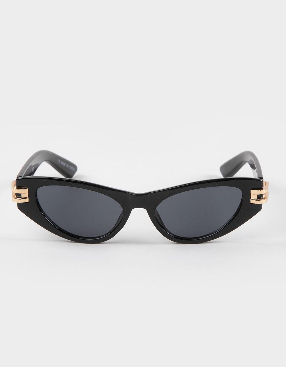 RSQ Glam Cat Eye Sunglasses - BLACK Product Image