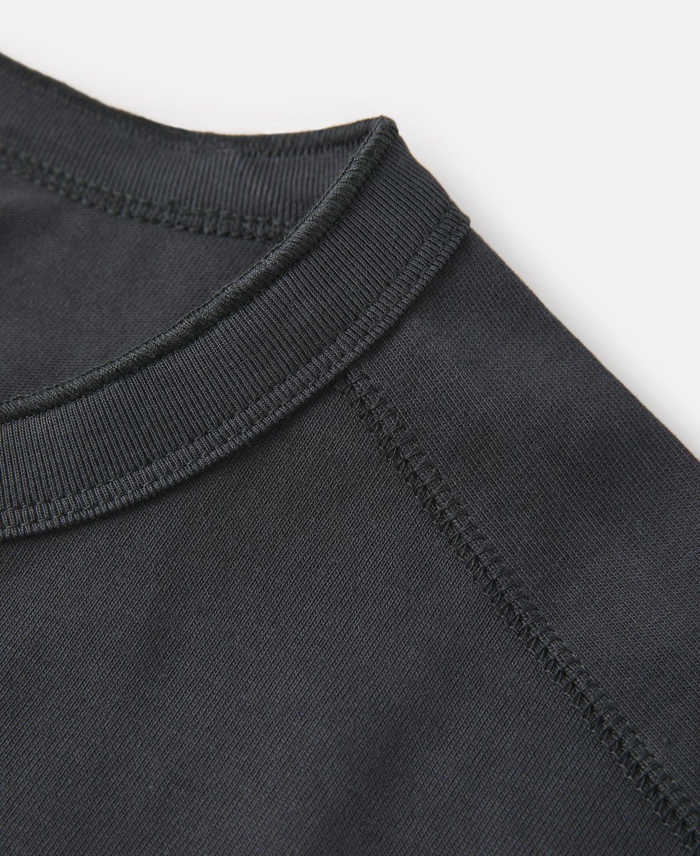 10.6 oz Cotton Short Sleeve Henley T-Shirt - White Product Image