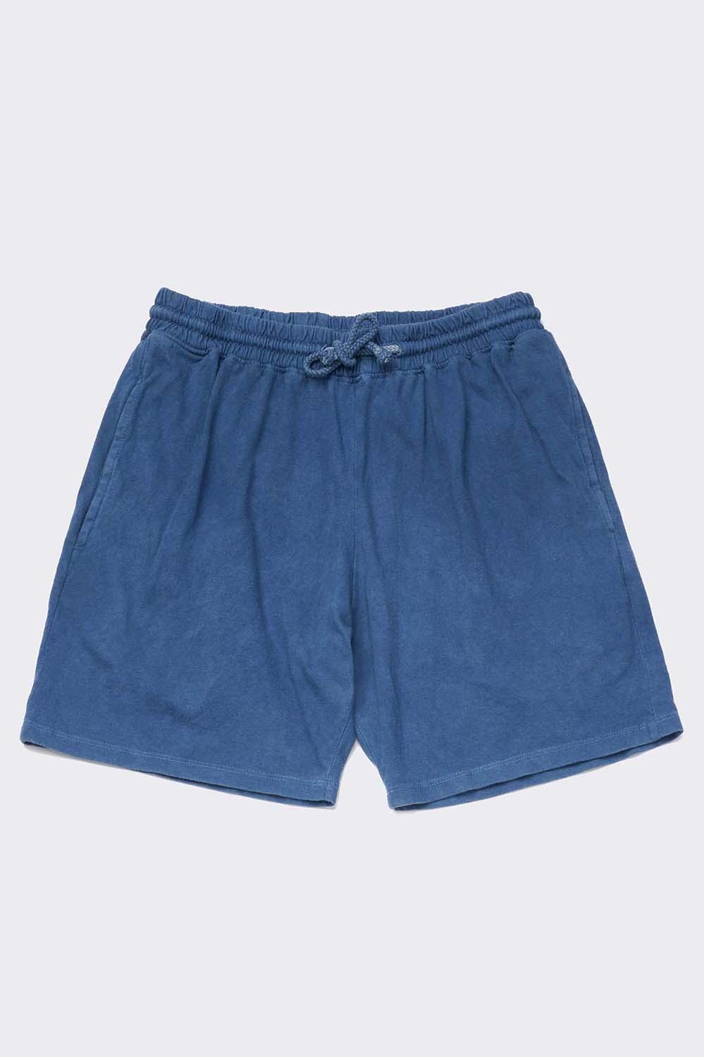 Indigo Dyed Men's Organic Athletic Shorts Product Image