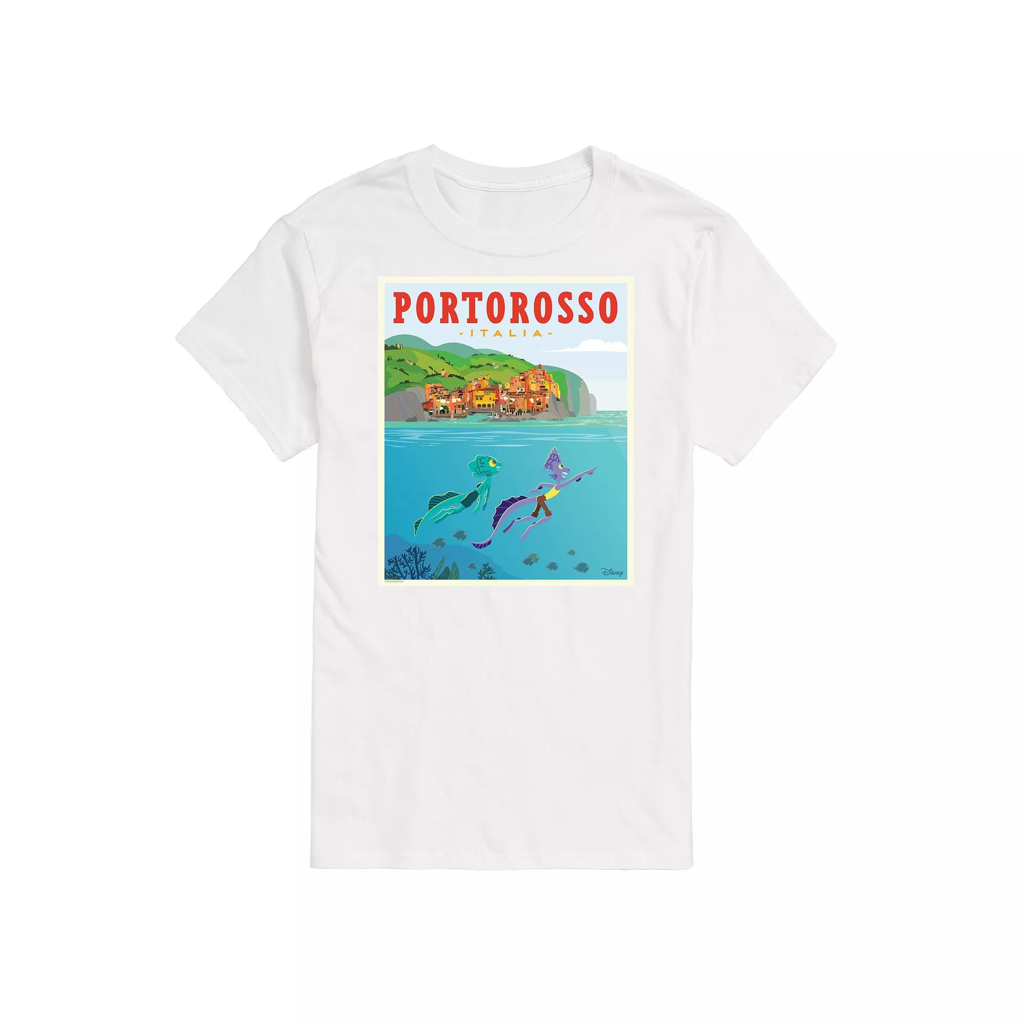 Disney's Luca Men's Portorossa Italy Postcard Graphic Tee,  Product Image