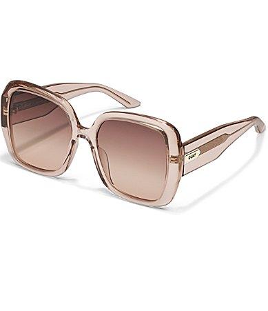 QUAY Womens Full Glam 55mm Square Sunglasses Product Image