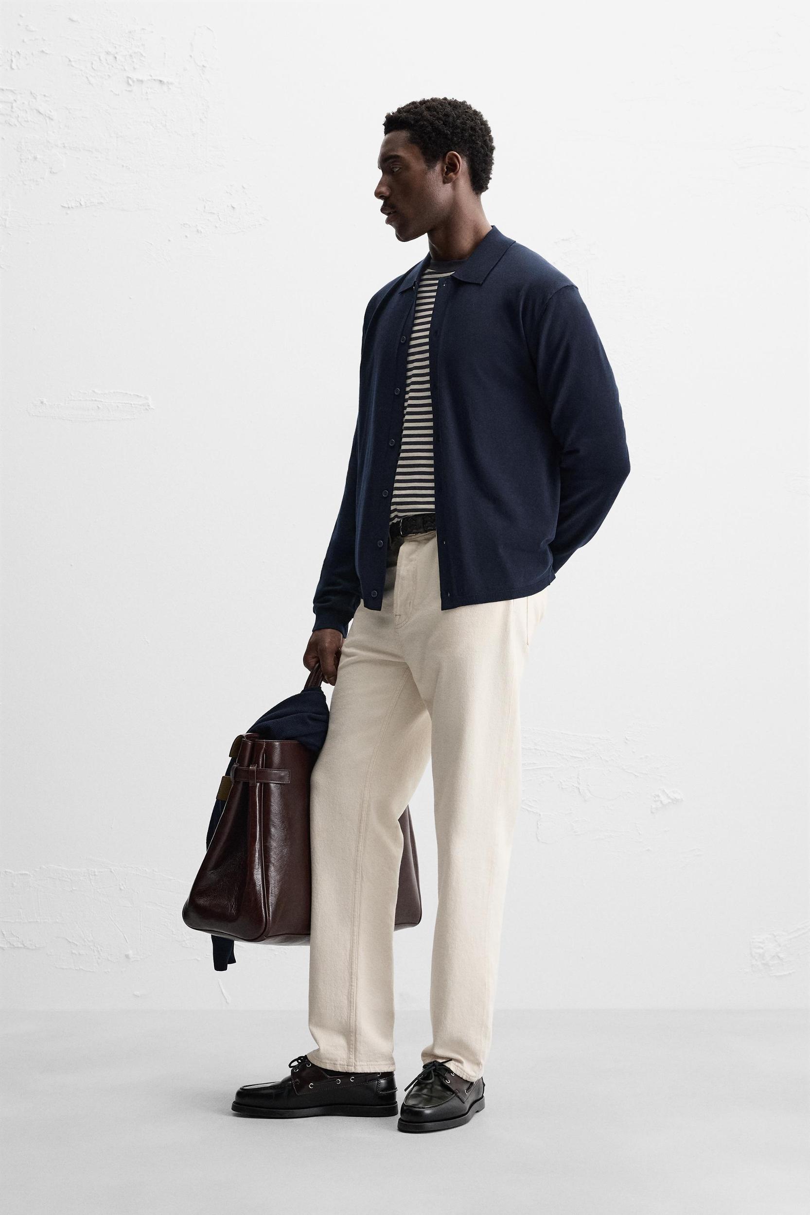 LYOCELL BLEND KNIT SHIRT Product Image