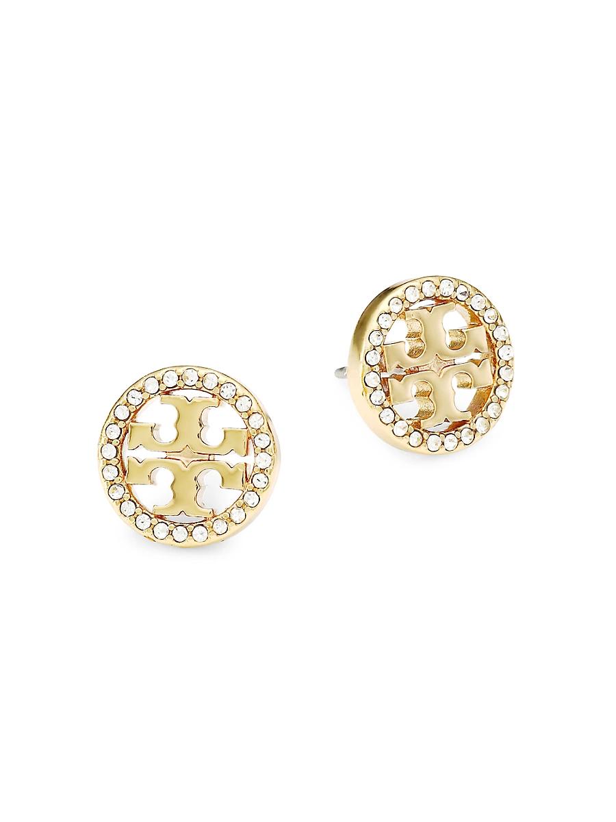 Tory Burch Miller Pave Stud Earrings Product Image