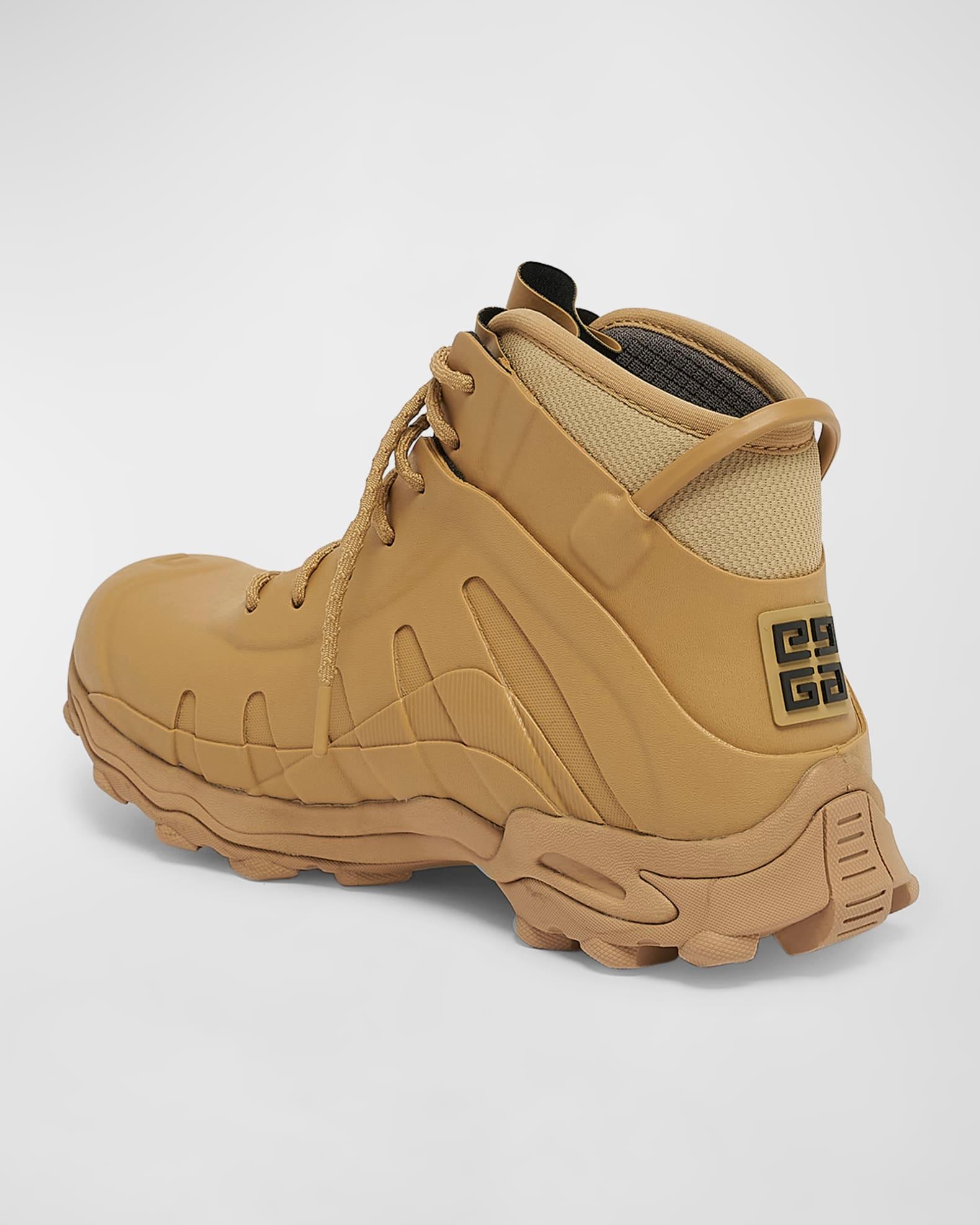 Men's High Rubber Lace-Up Boots Product Image