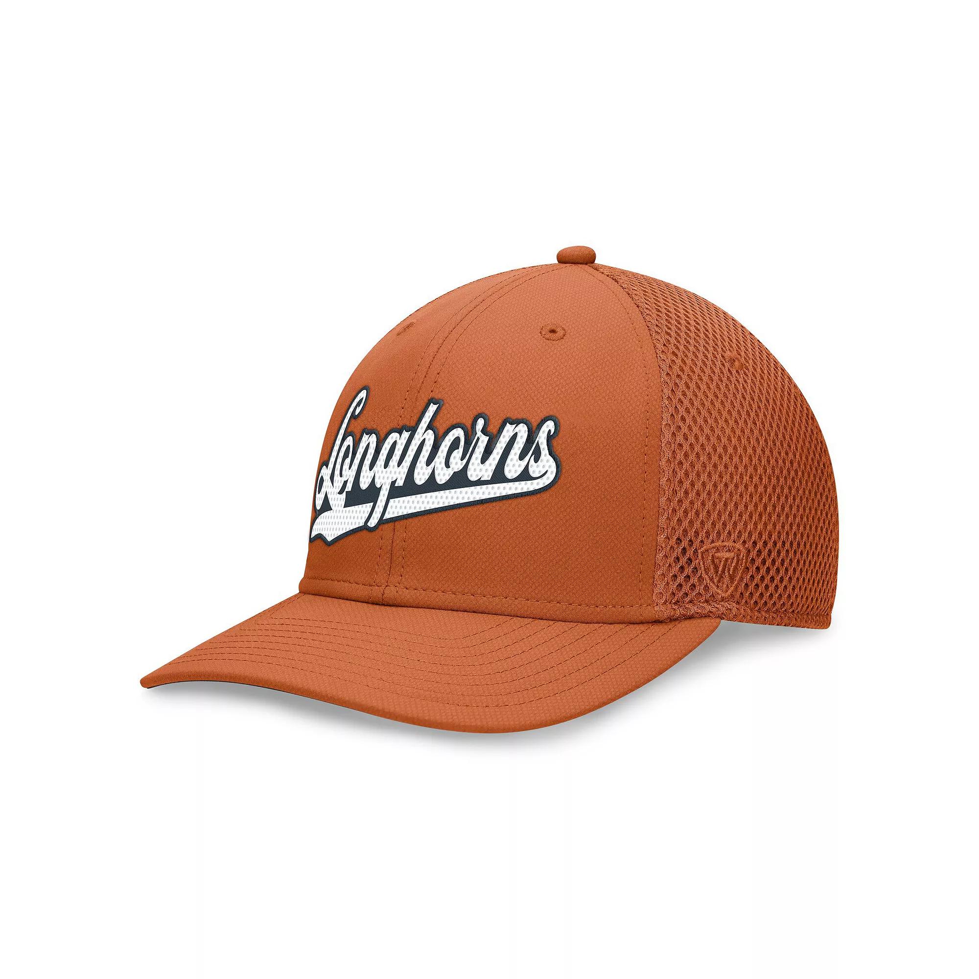 Men's Top of the World Texas Orange Texas Longhorns Draft Flex Hat, Size: Small/Medium Product Image