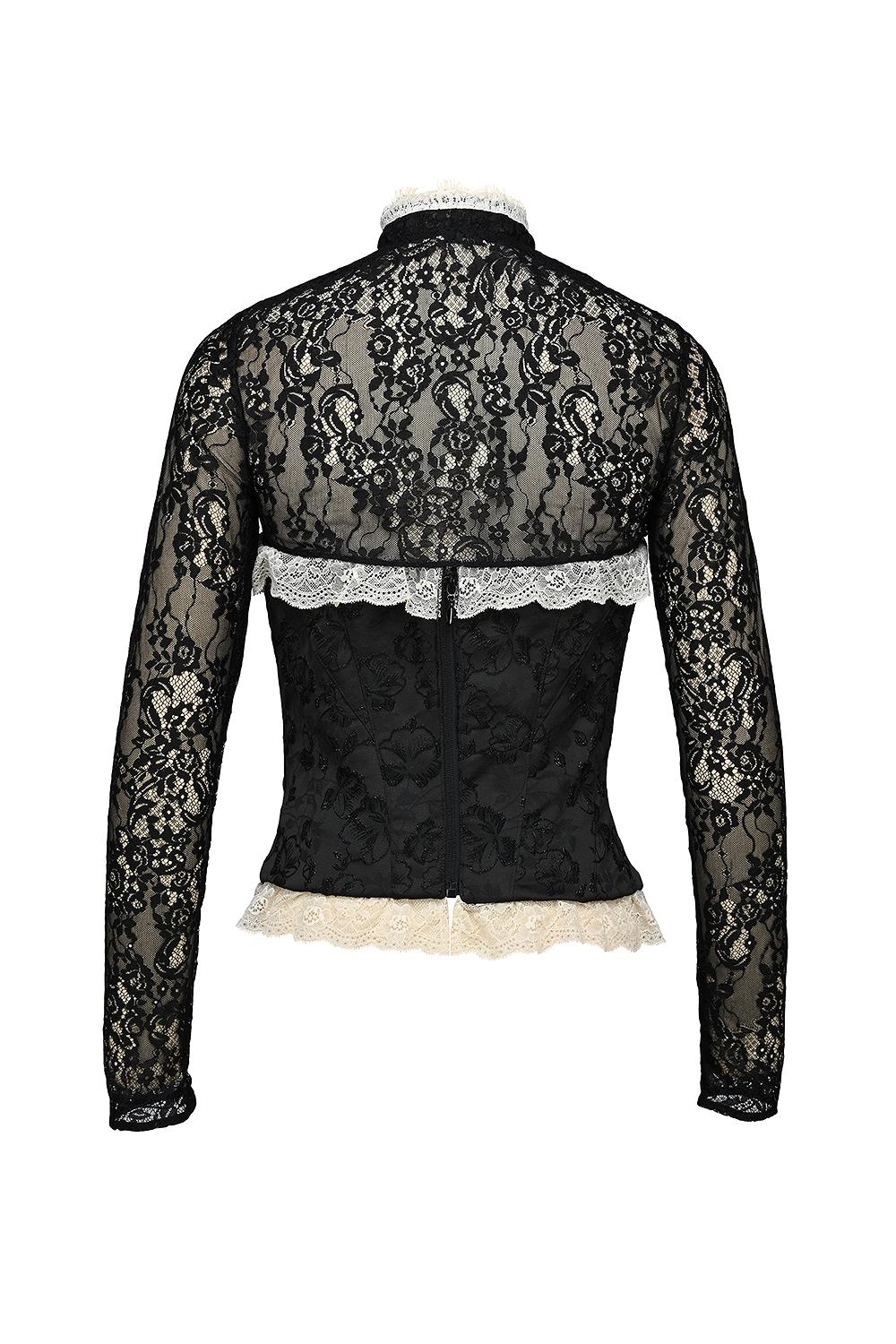 Perdita  black metallic jacquard corset & bolero - sale Product Image