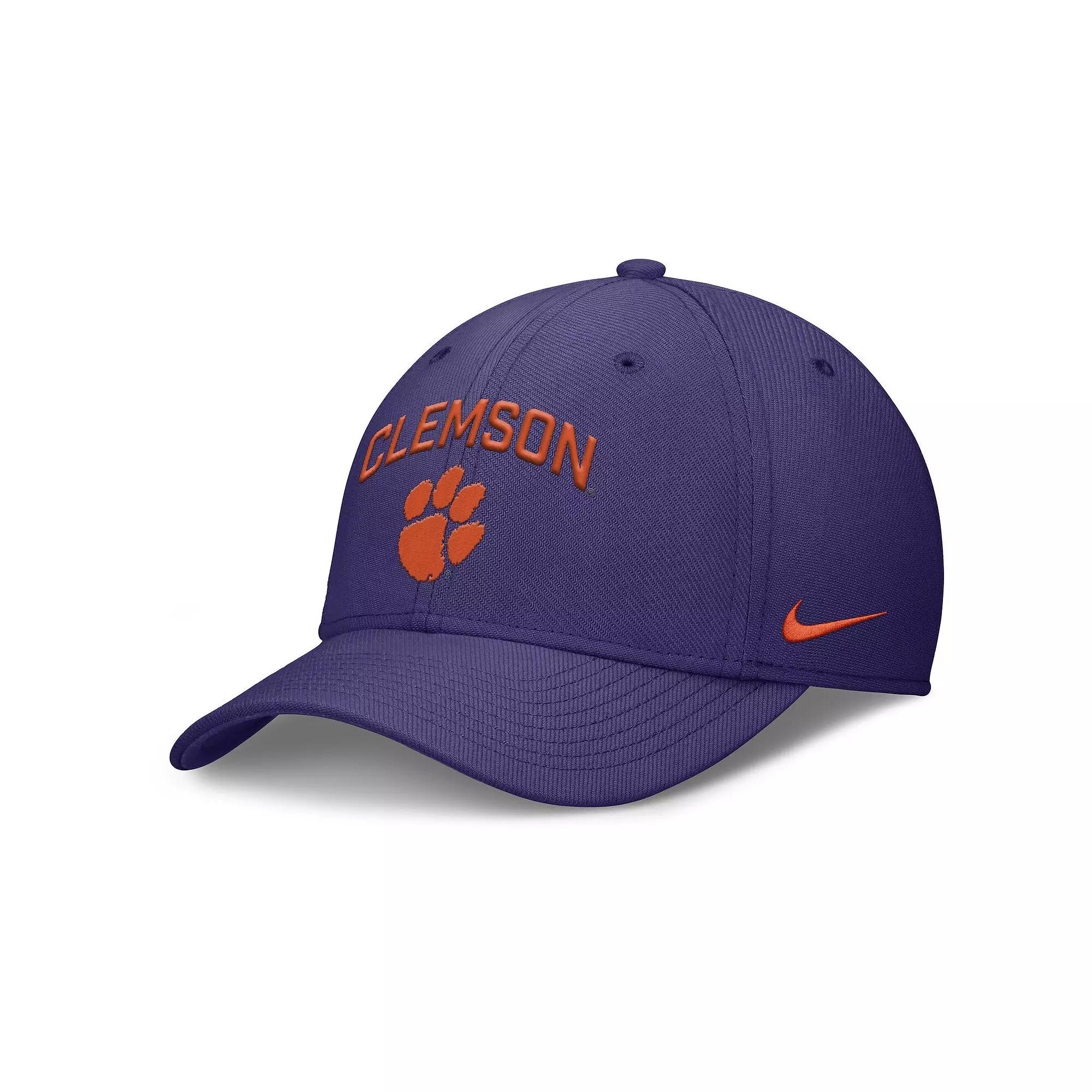Men's Nike Purple Clemson Tigers 2025 On-Field Rise Performance Flex Hat,  Product Image