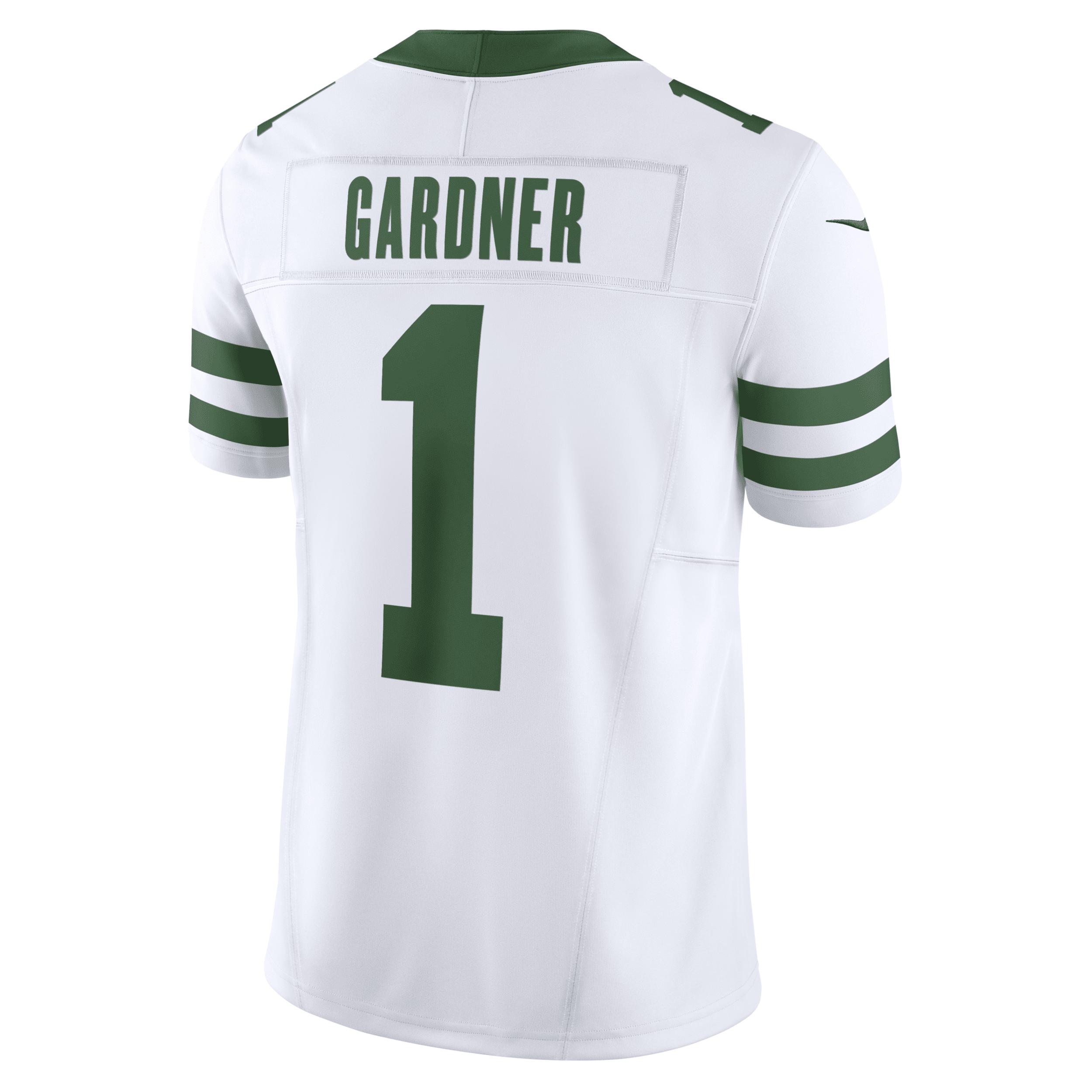 Men's Nike Ahmad Sauce Gardner White New York Jets Vapor F.U.S.E. Limited Jersey,  Product Image