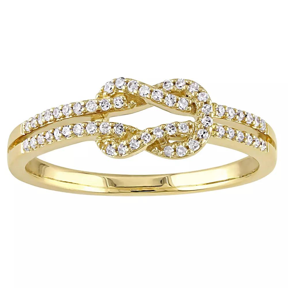Stella Grace 14k Gold 1/6 Carat T.W. Diamond Infinity Ring, Women's, Size: 5 Product Image