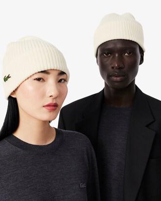 Rib Knit Brushed Wool Beanie Product Image