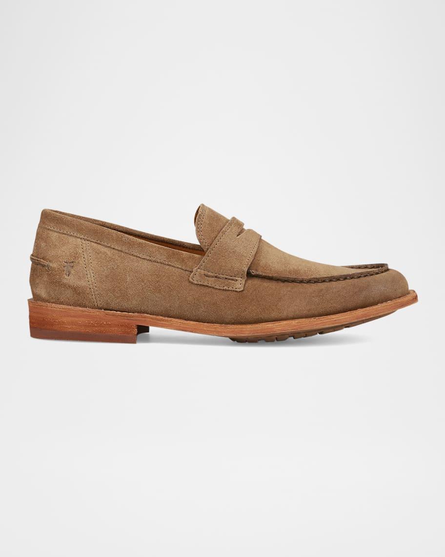Men's Tyler Flex Suede Penny Loafers Product Image