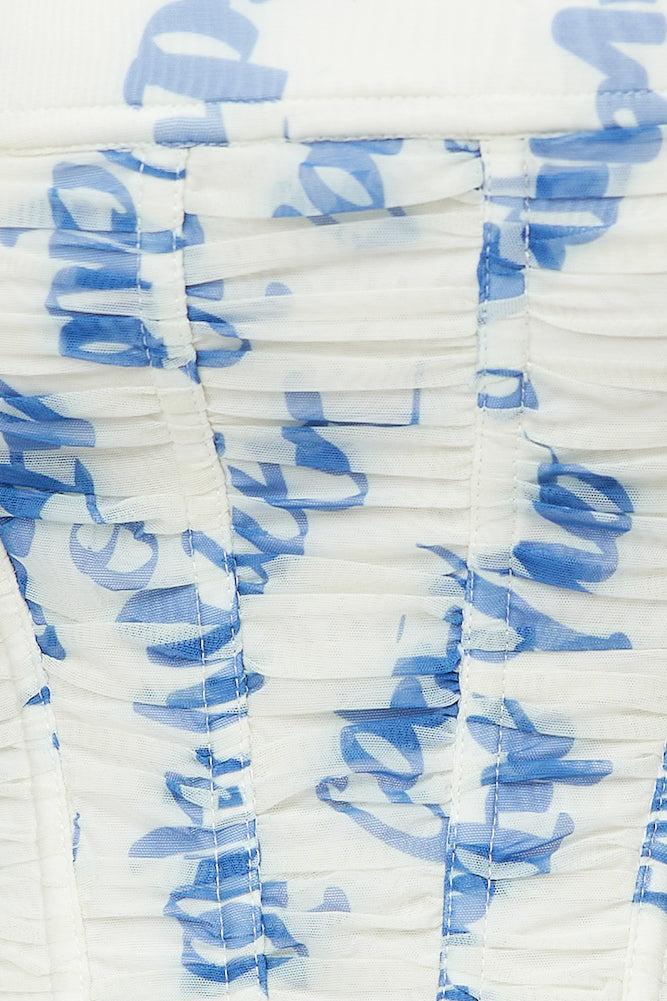 C/MEO Slow Burn Corset Top Blue Product Image