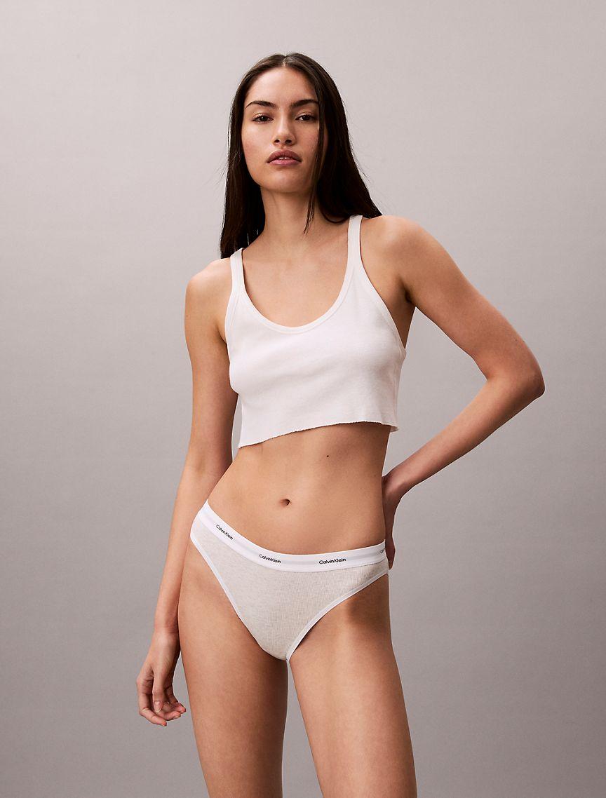 Cotton Stretch Rib Bikini Product Image