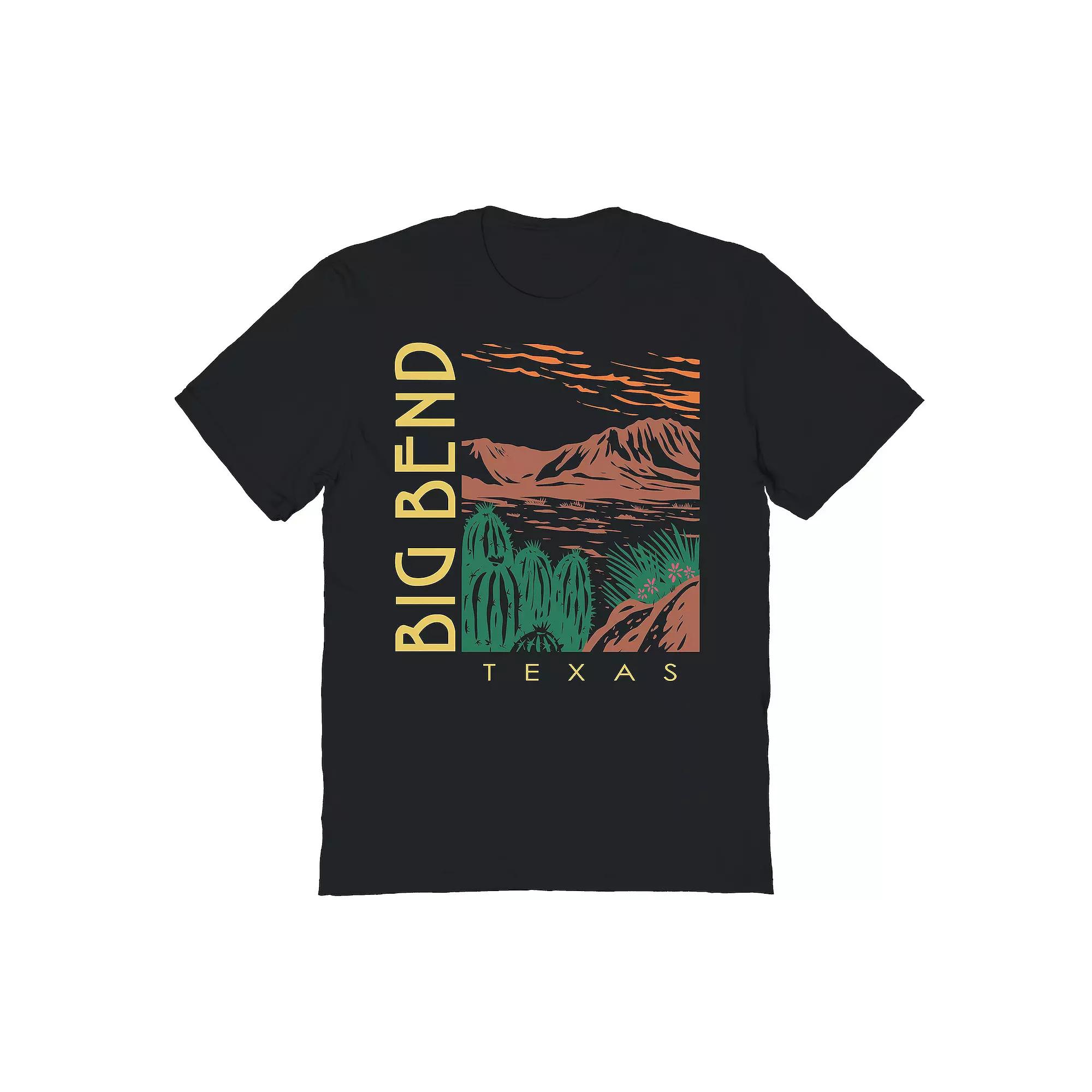 Men's Country Parks Big Bend Texas Graphic Tee, Size: XL, Black Product Image